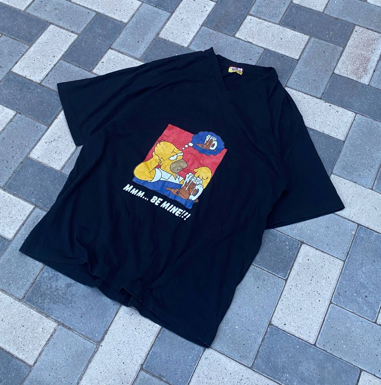 The Simpsons Vintage 1999 The Simpsons Homer “Mmm… Be Mine!!!” Tee Size US L / EU 52-54 / 3 - 11 Thumbnail