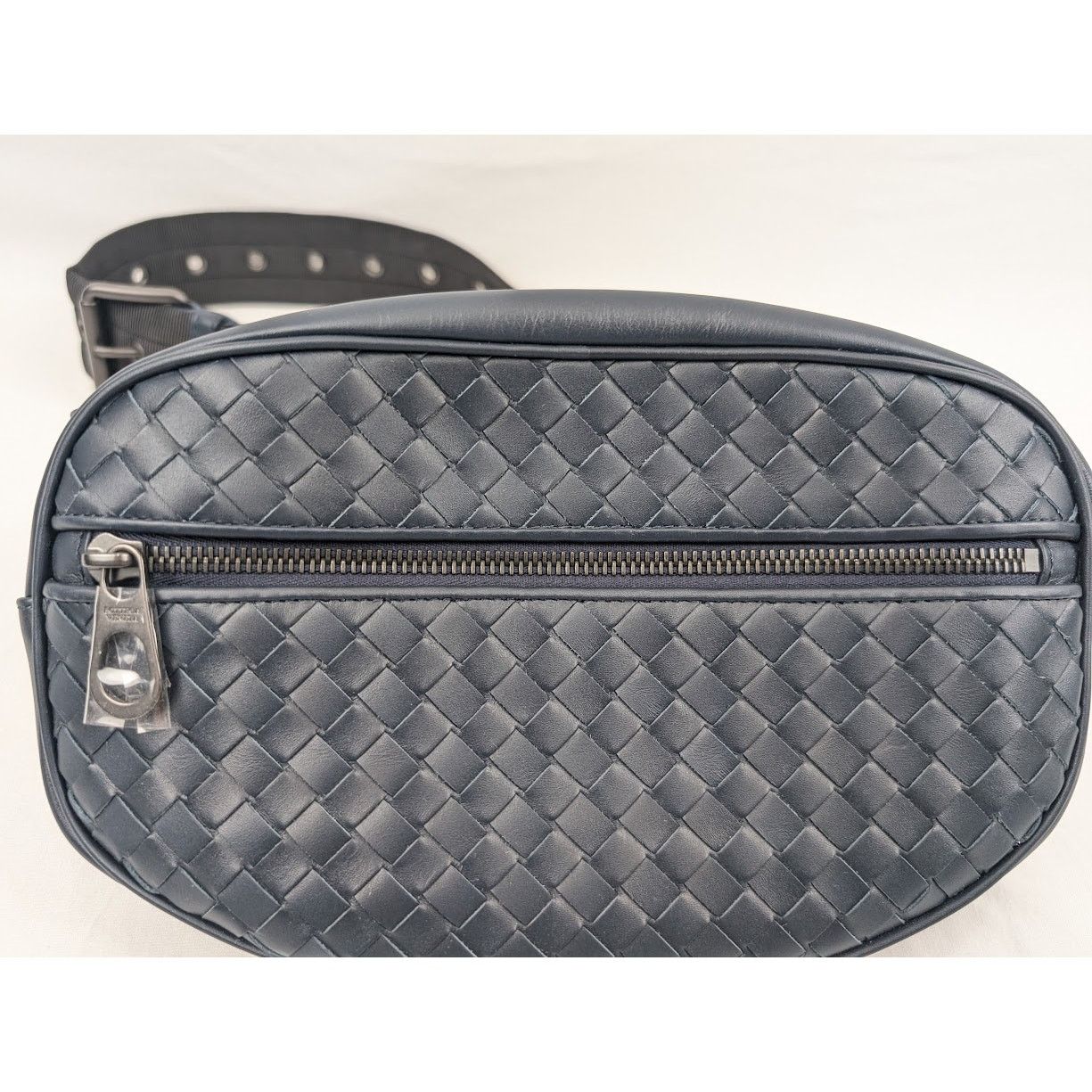 Bottega Veneta o1rshd1 / Intrecciato Ribbon Belt Bag in Dark Blue Size ONE SIZE - 3 Thumbnail