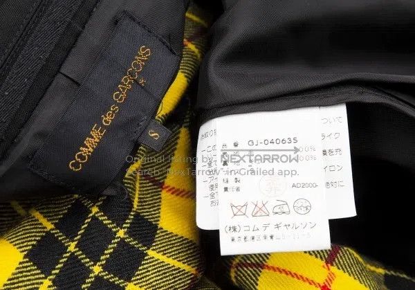 Comme des Garcons Comme des Garcons Black Retro Plaid Fake Two-Piece Top Size S / US 4 / IT 40 - 9 Thumbnail