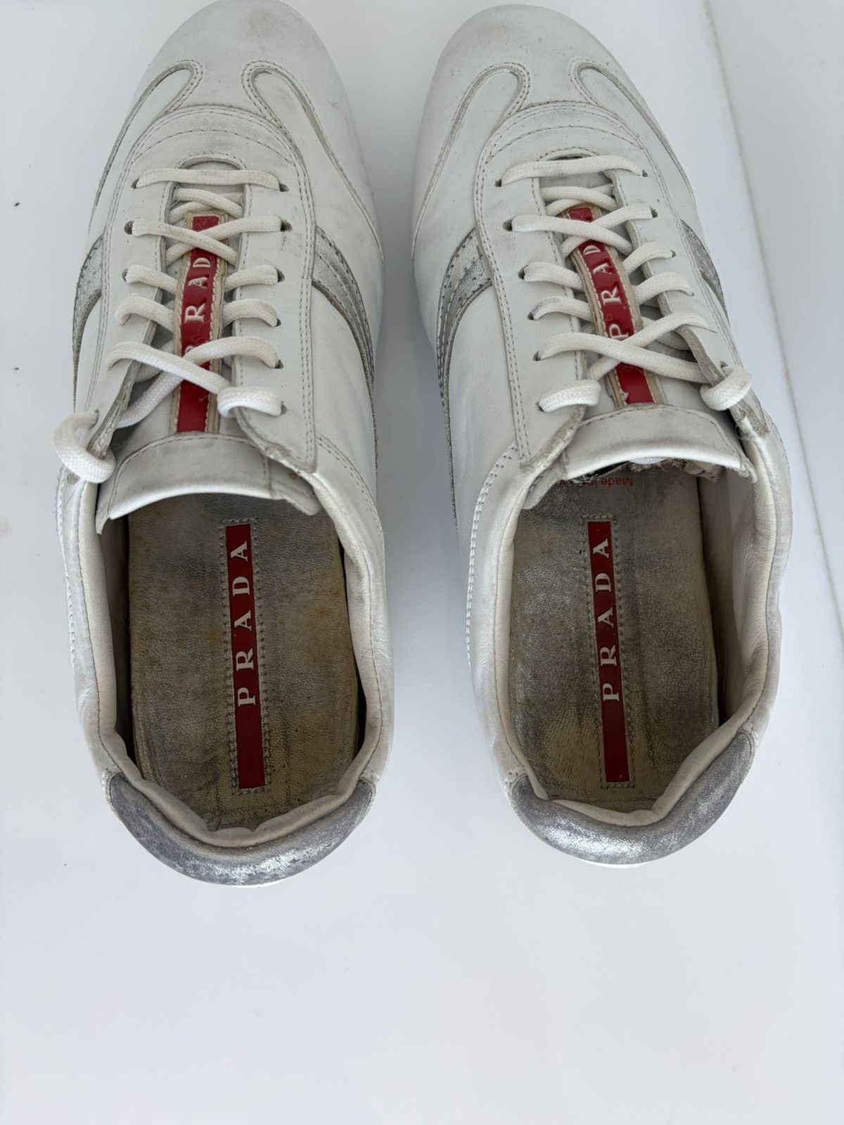 Prada 90S Prada Monte Carlo Driving Leather Sneakers Americas Cup Size US 7.5 / IT 37.5 - 10 Thumbnail