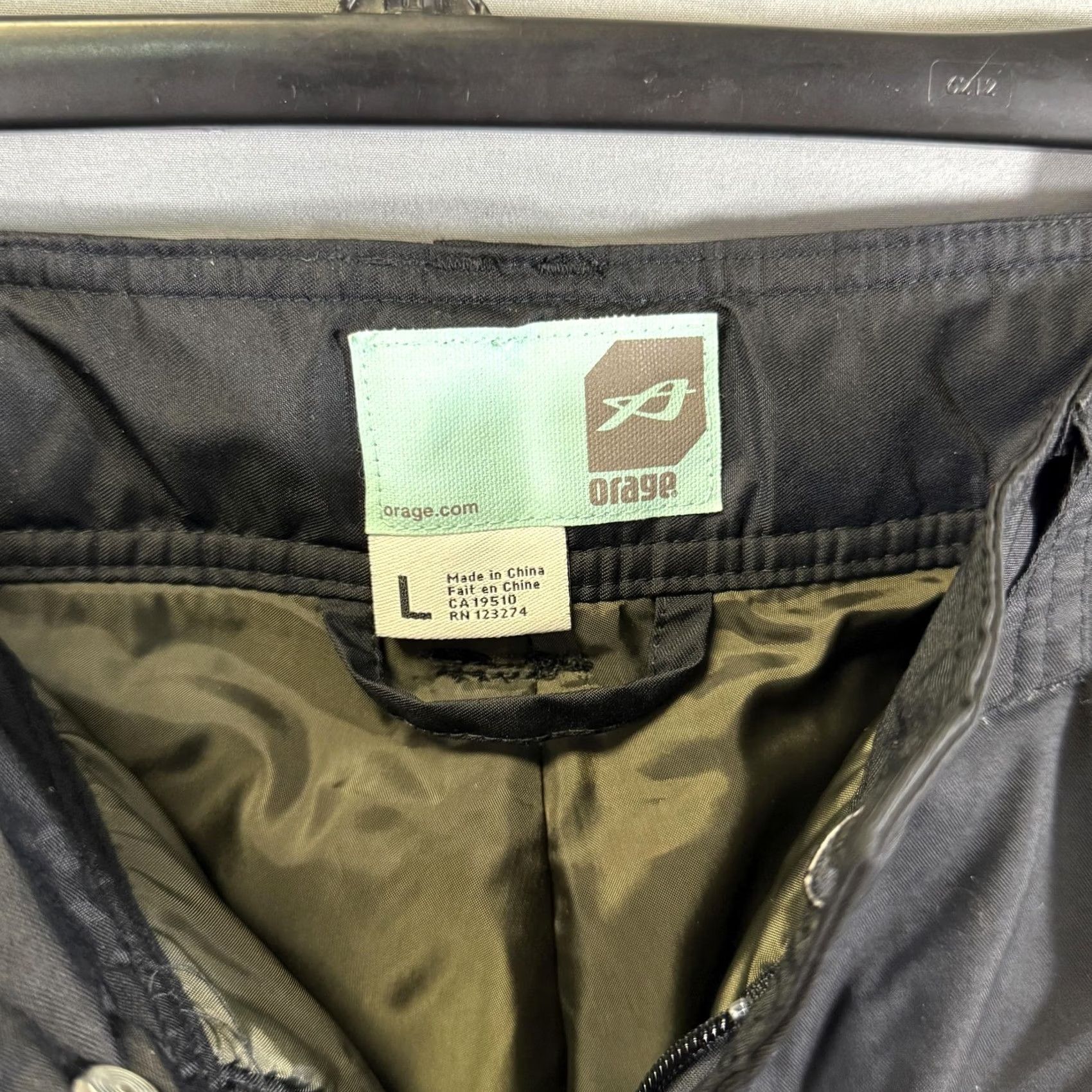 Orage Orage Pants Womens Large Black Snow Ski Snowboard Insulated Cargo Winter Size 36" / US 14 / IT 50 - 6 Thumbnail