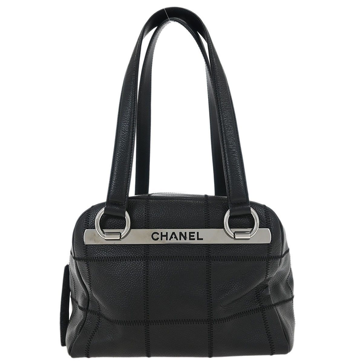 Chanel Chanel Square Stitch Bowler Bag Quilted Caviar Size ONE SIZE - 1 Thumbnail