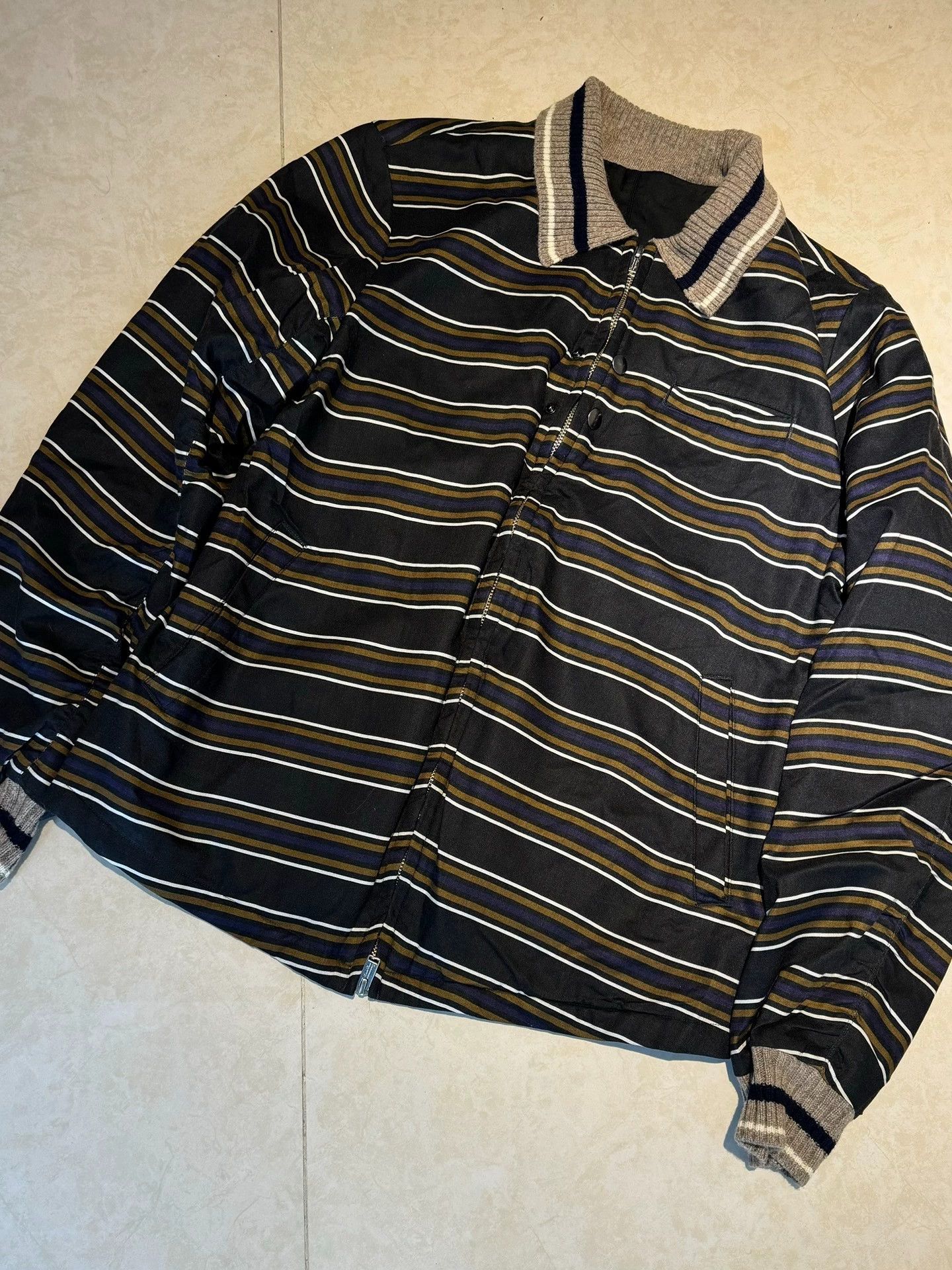 Undercover Undercover stripe zip up bomber back twisted 9/10 Size US L / EU 52-54 / 3 - 1 Thumbnail