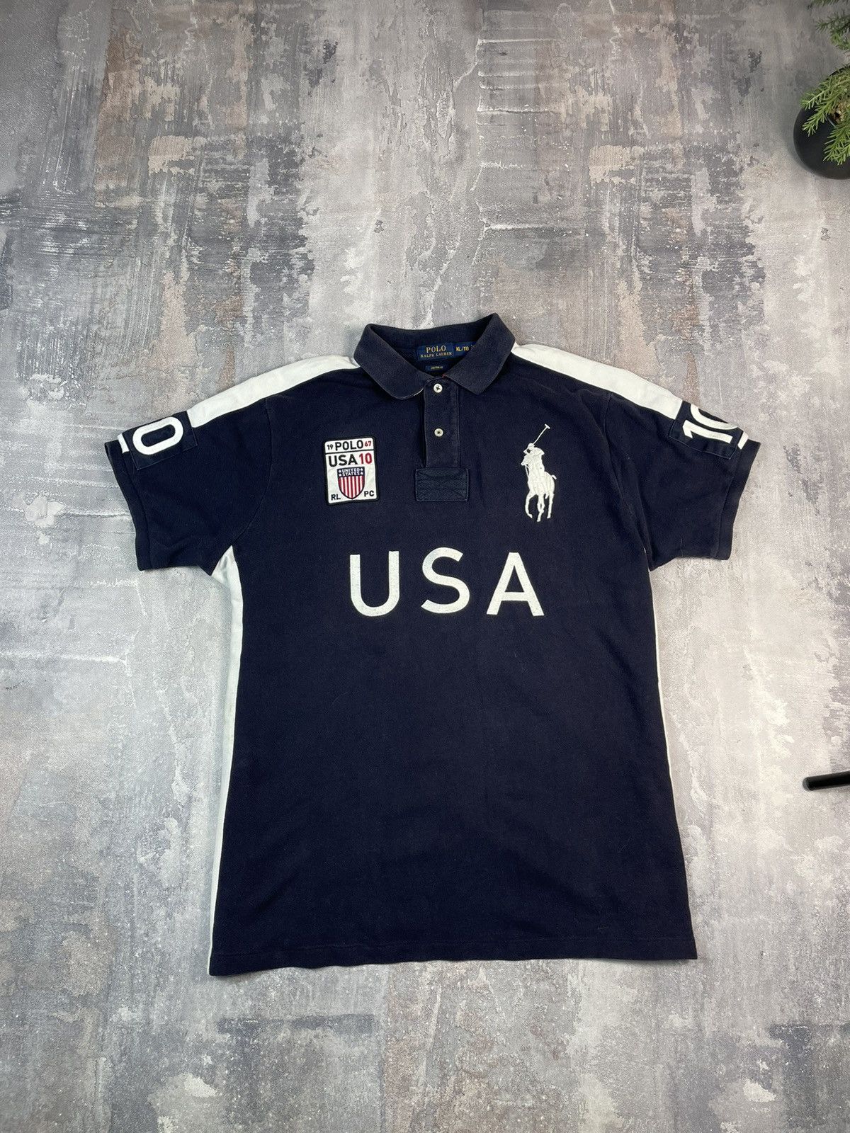 Polo Ralph Lauren VINTAGE 90S POLO RALPH LAUREN USA BIG PONY POLO CHIEF ...