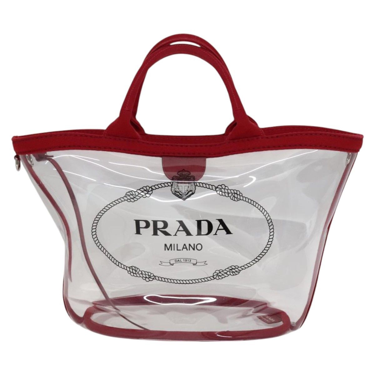 Prada Prada Logo Tote PVC Size ONE SIZE - 1 Thumbnail