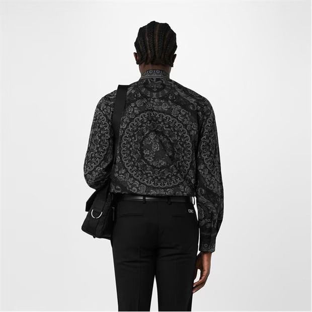 Versace o1g2r1mq0824 Cotton Barocco Shirts in Black Size US M / EU 48-50 / 2 - 5 Thumbnail