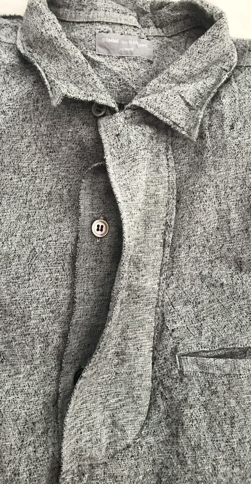 Comme des Garcons Vintage cdg homme open collar grey button up Size US M / EU 48-50 / 2 - 3 Thumbnail