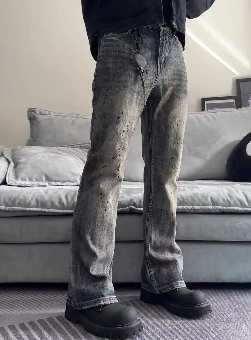 Designer × Japanese Brand Faded blue y2k skate hiphop utility baggy jeans Size US 32 / EU 48 - 4 Thumbnail