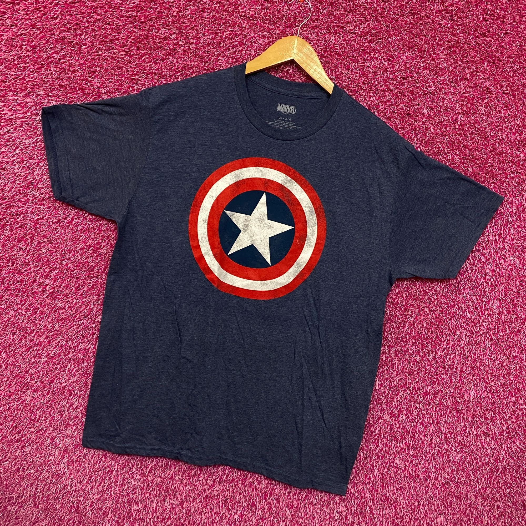 Marvel Comics Captain American Shield Marvel Cinematic Universe Tee L Size US L / EU 52-54 / 3 - 3 Thumbnail