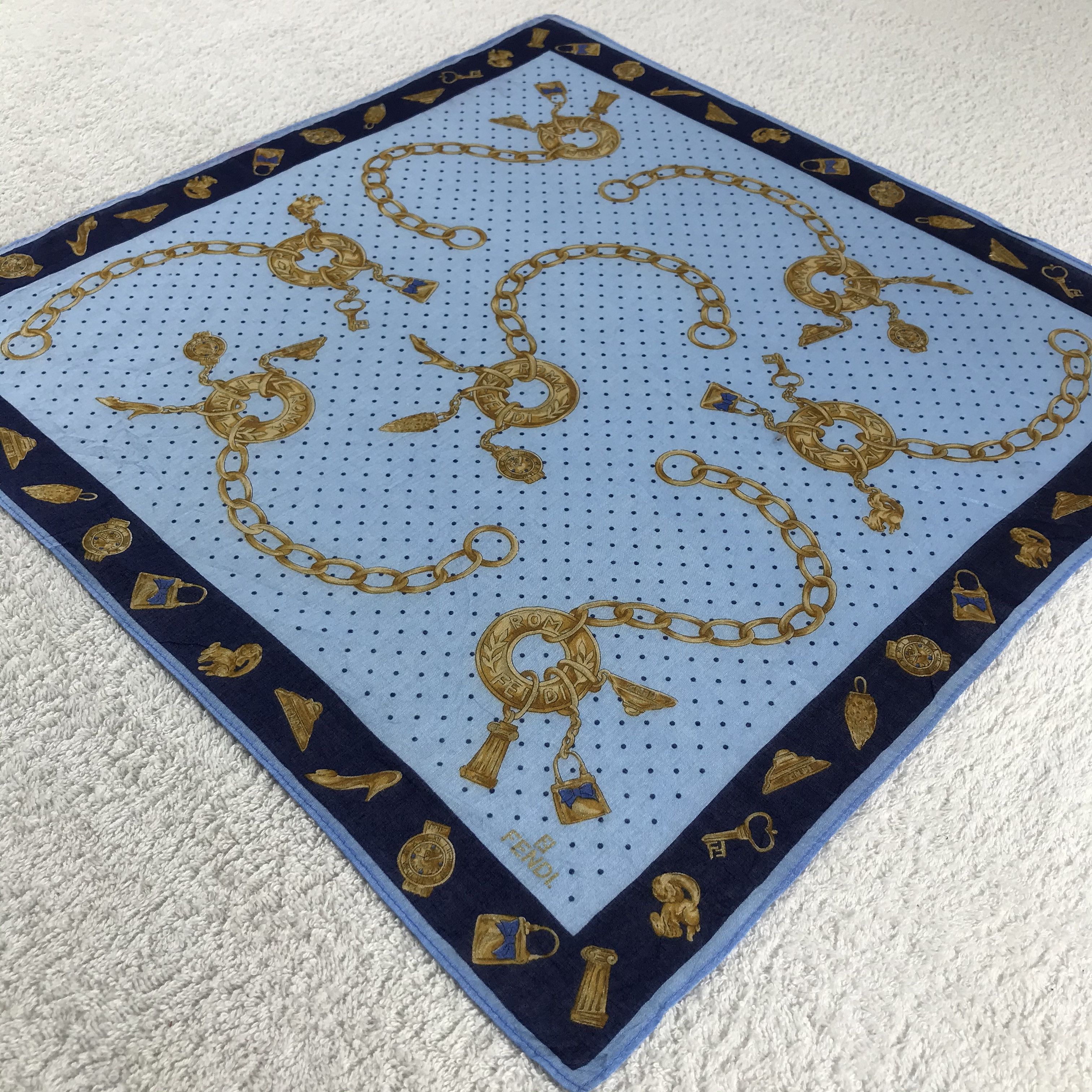 Vintage Vintage Fendi Bandana / Handkerchief / Neckerchief - S109 Size ONE SIZE - 2 Thumbnail