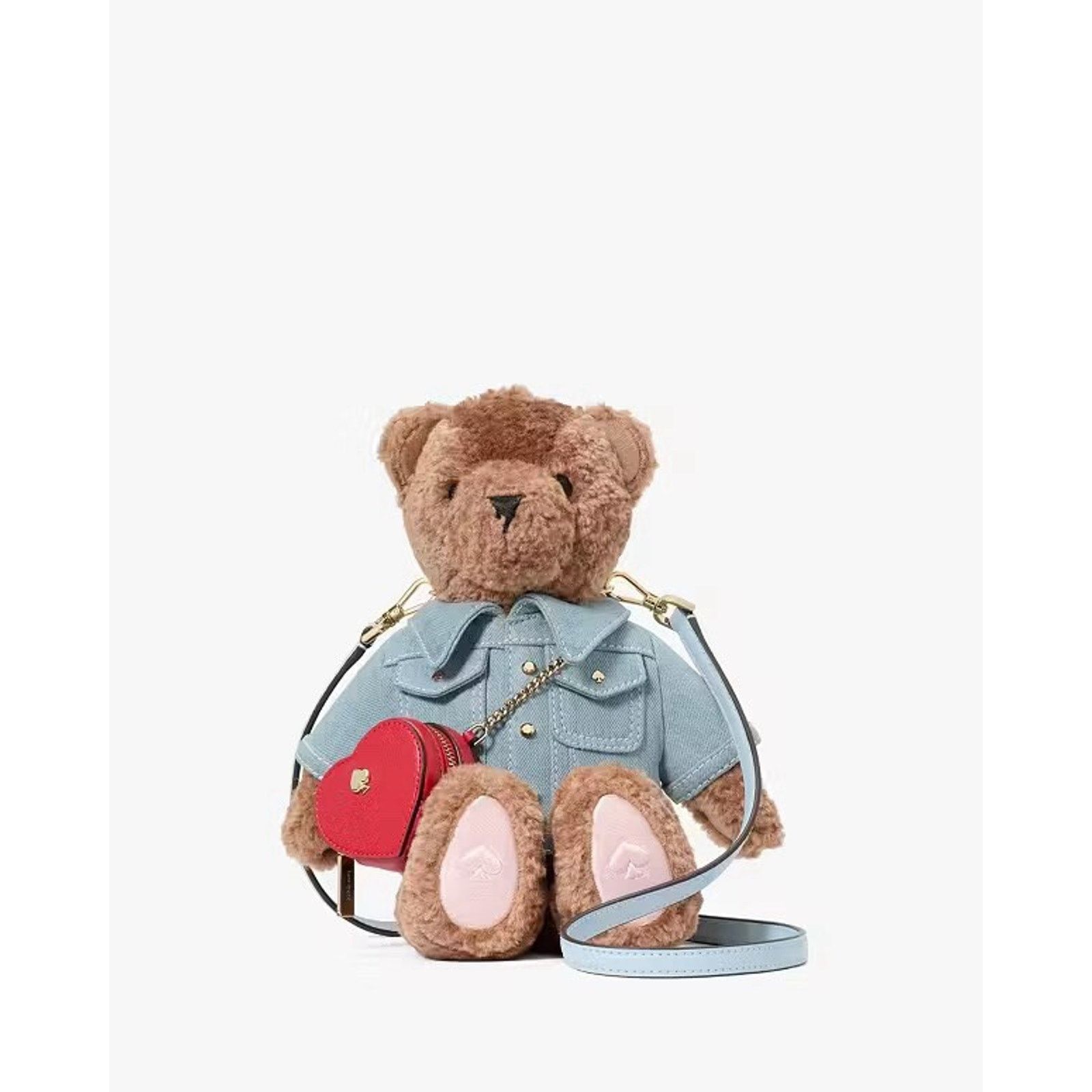 Kate Spade NWT Kate Spade Katie Bear Denim 3D Teddy Bear Crossbody Bag Size ONE SIZE - 2 Thumbnail