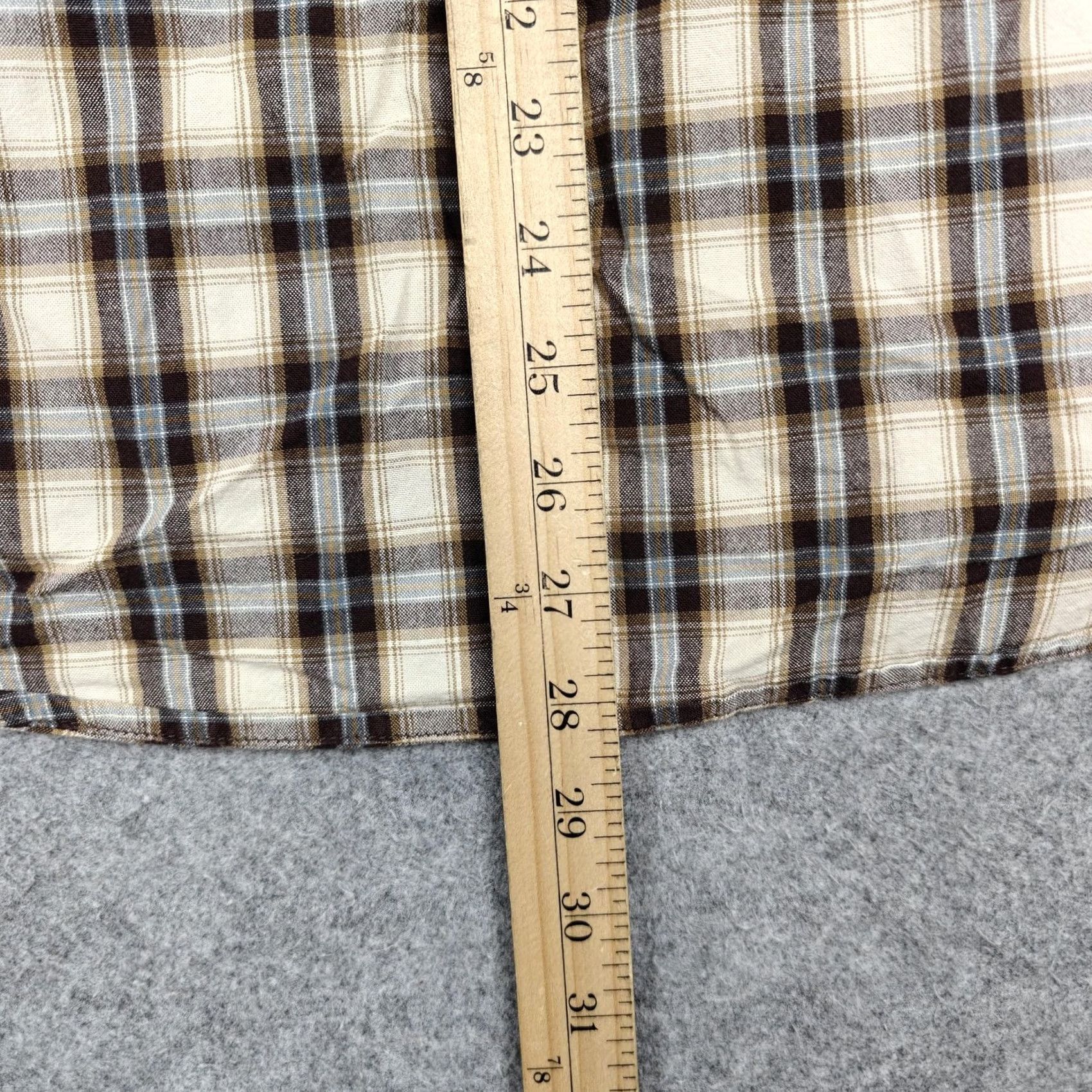 Carhartt Carhartt Shirt Mens M Beige Plaid Cotton Long Sleeve Button-Up Workwear Size US M / EU 48-50 / 2 - 6 Thumbnail
