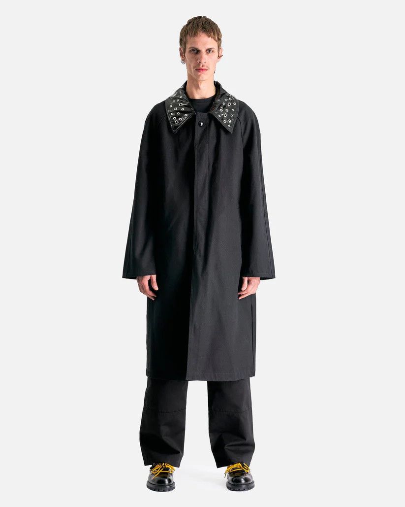o1s1v1r1oon0925 Atran Denim Coat in Black
