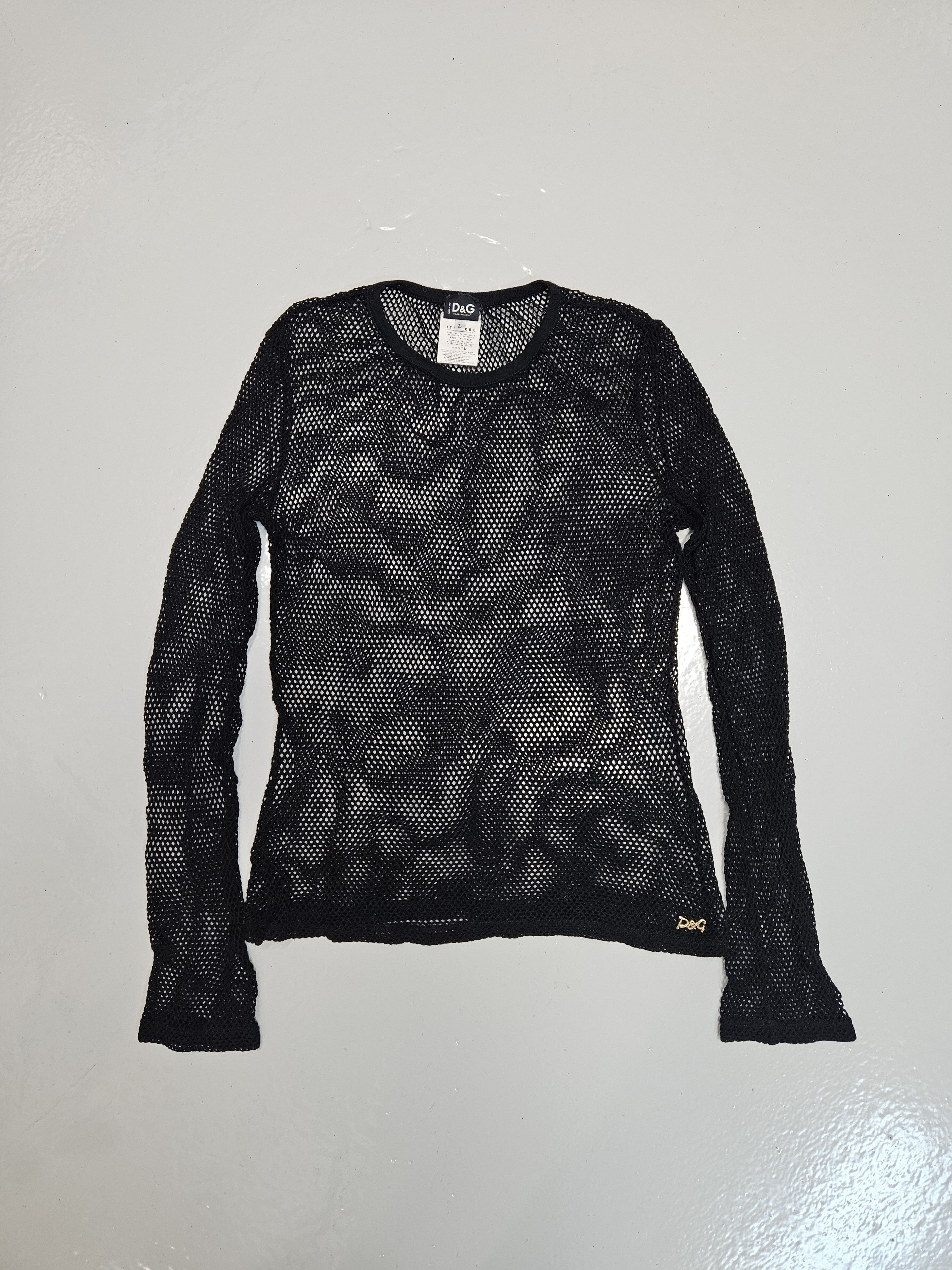 Dolce & Gabbana Archive y2k Dolce Gabbana mesh top Size US L / EU 52-54 / 3 - 1 Thumbnail