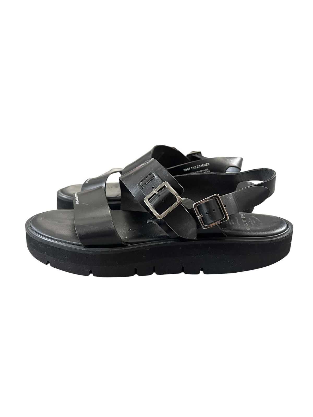 foot the coacher Foot The Coacher Anarcho Belt Leather Sandals Size US 9 / EU 42 - 3 Thumbnail