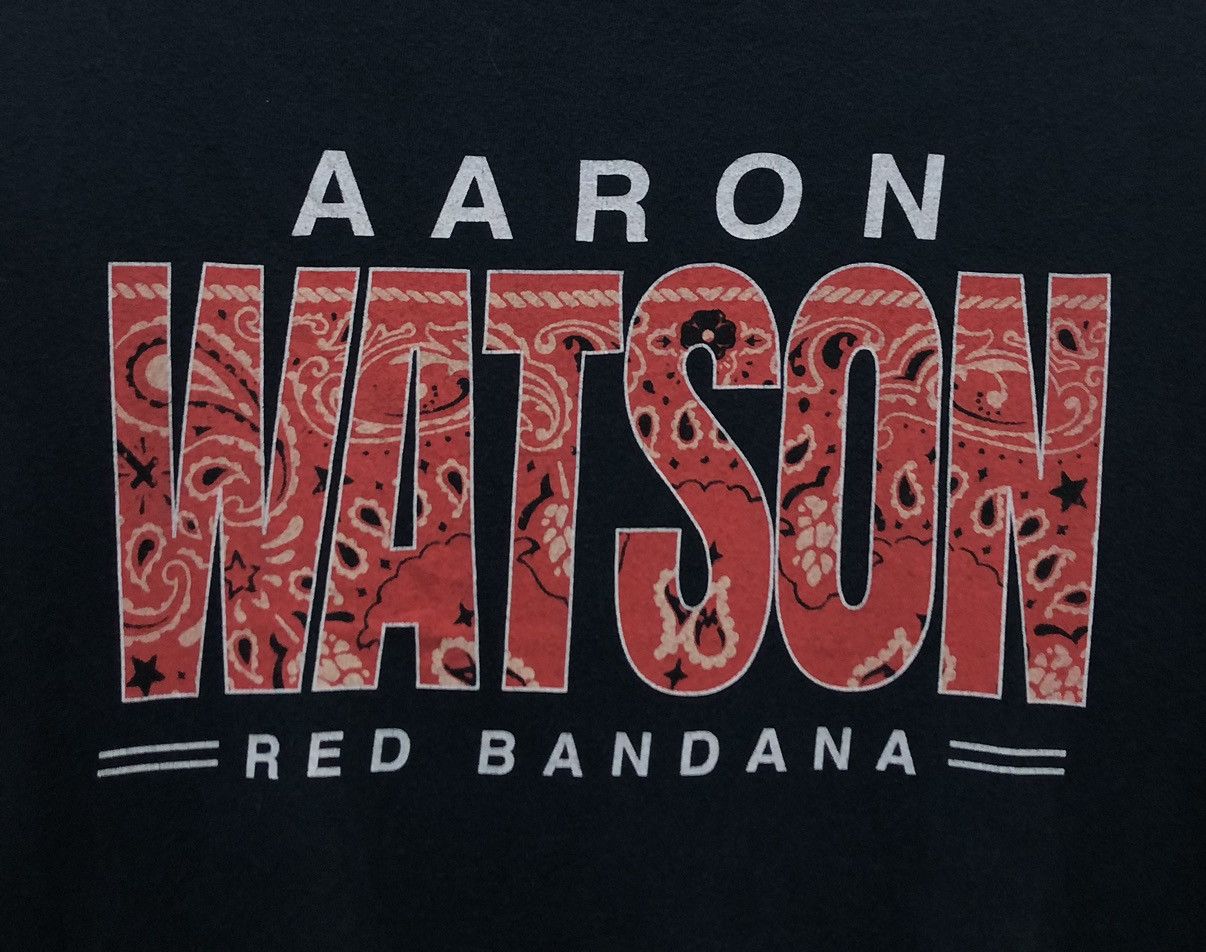 Vintage Vintage Aaron Watson Red Bandana T-Shirt Size US L / EU 52-54 / 3 - 3 Thumbnail