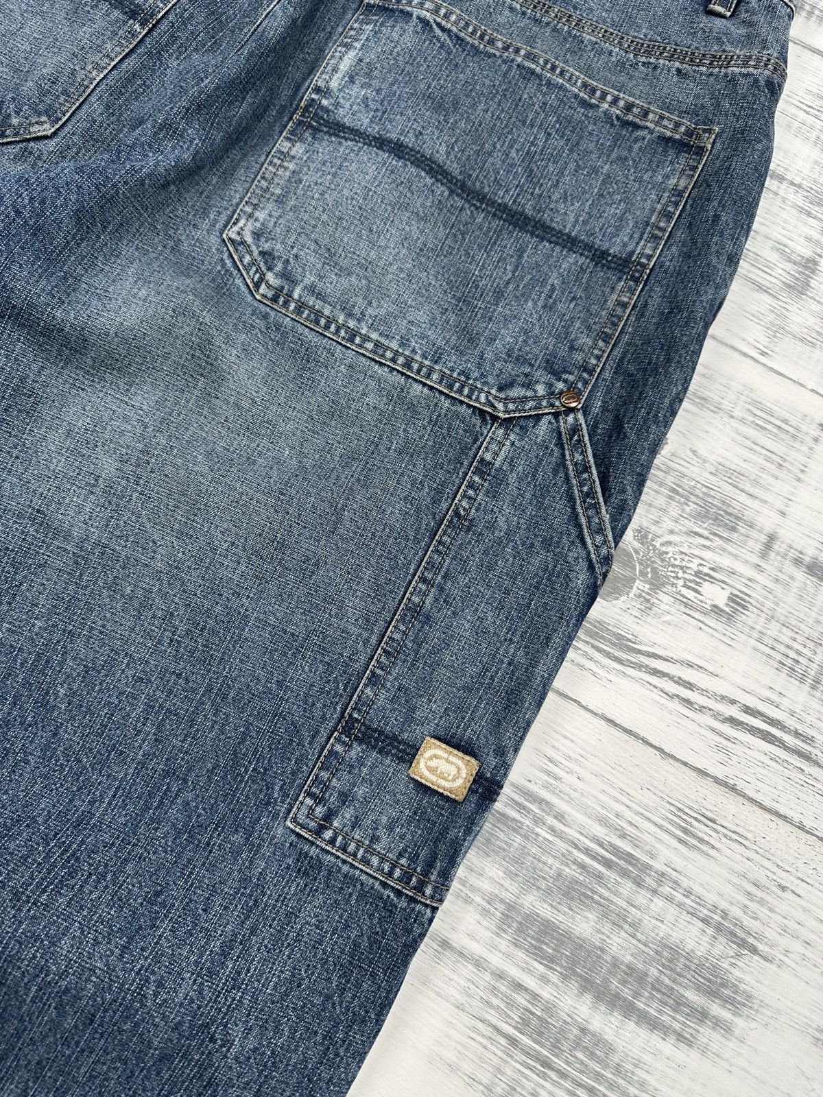 Ecko Unltd. ECKO UNLTD. Big Logo Baggy Distressed Cargo Jeans Pants Size US 34 / EU 50 - 10 Thumbnail