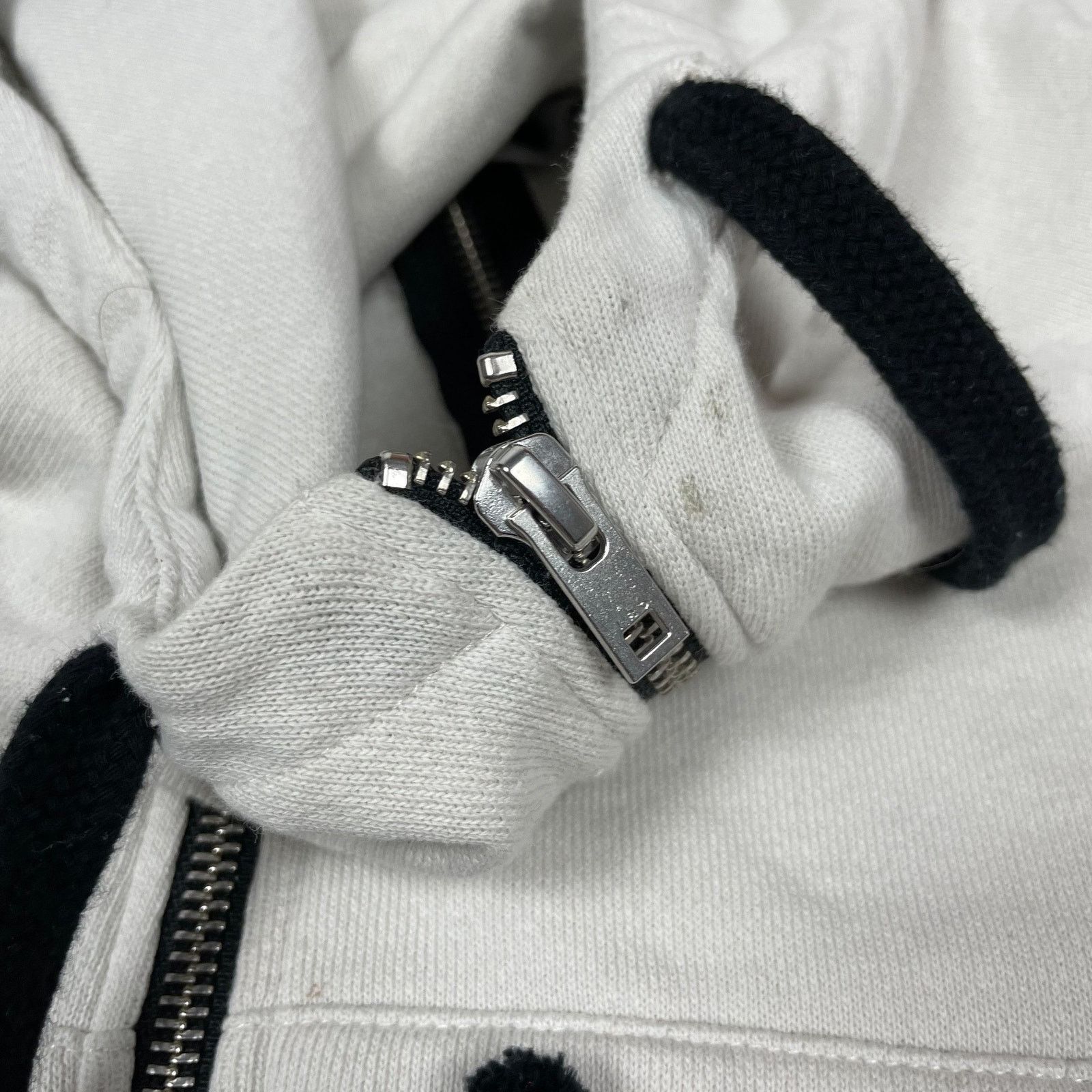 Iro IRO Almeus Men's White Cotton Long Sleeve Full Zip Hoodie M Size US M / EU 48-50 / 2 - 6 Thumbnail