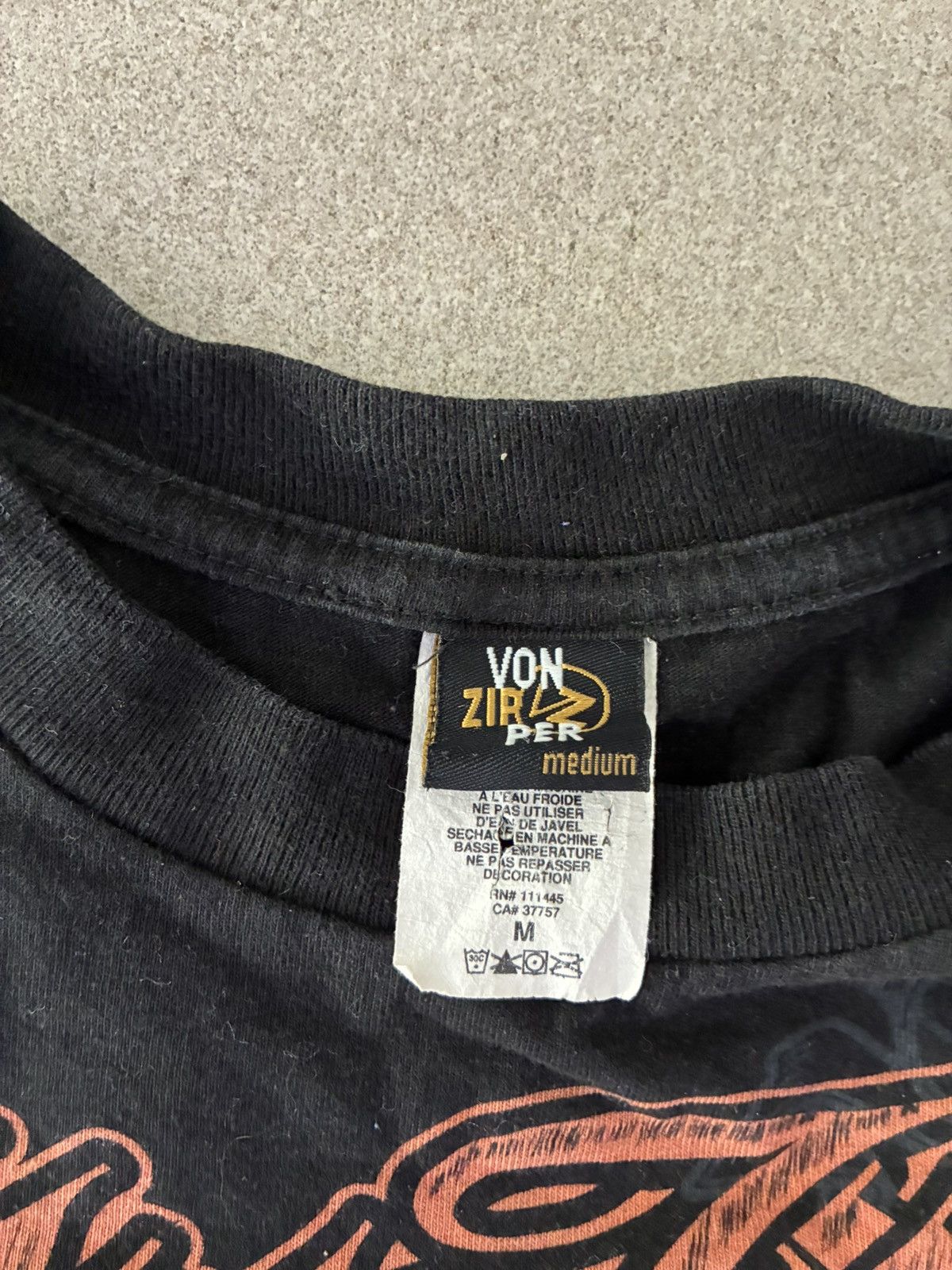 VonZipper Y2K Von Zipper Black Graphic T-Shirt Medium Logo Tee Size US M / EU 48-50 / 2 - 6 Thumbnail