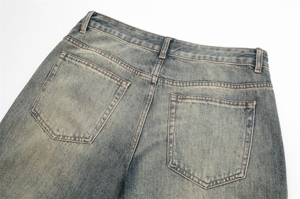 Japanese Brand Men's hippie trend washed distressed denim flared pants Size US 32 / EU 48 - 5 Thumbnail