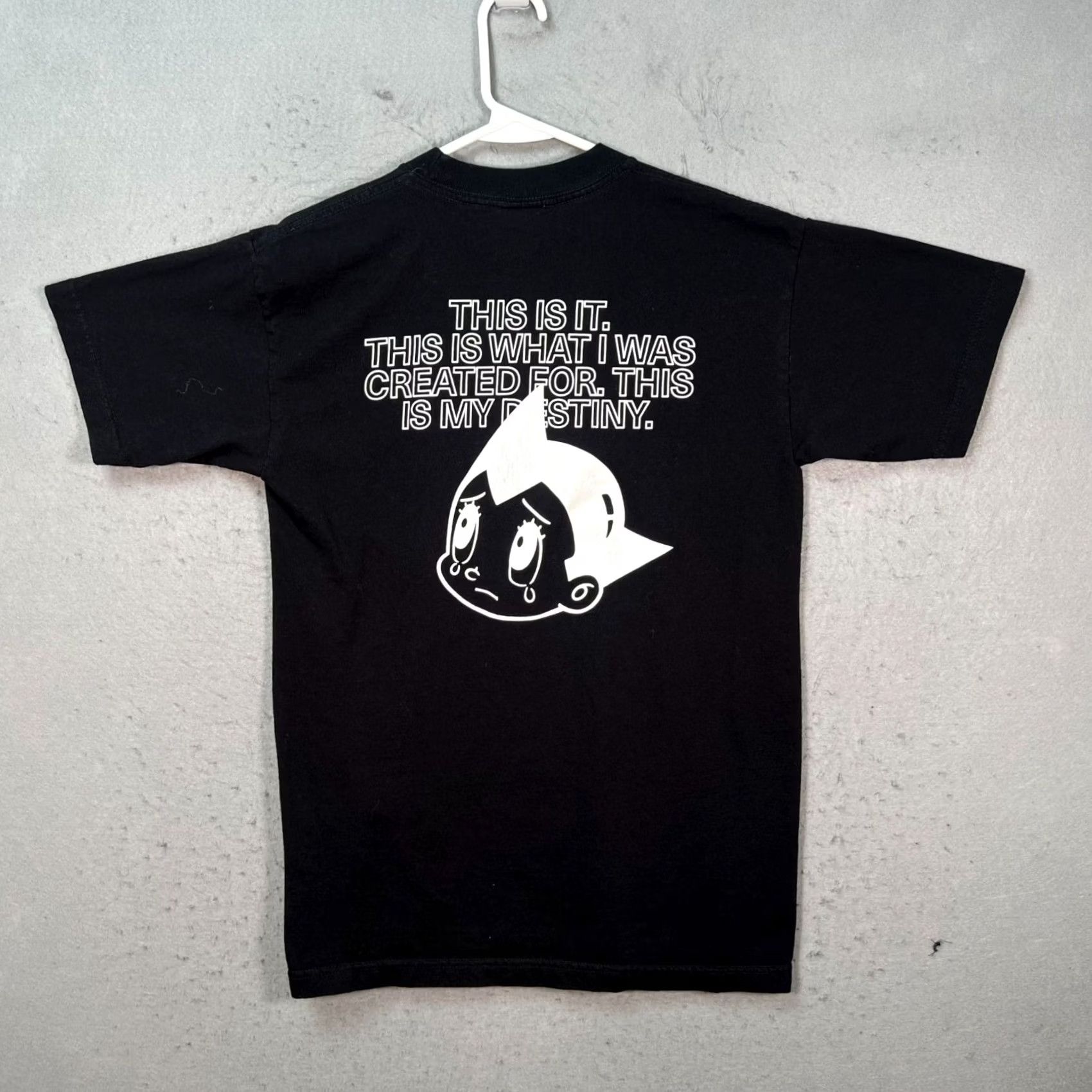 Vintage Ghostly + Astro Boy Mens Size Medium Black T-Shirt 100% Cotton Graphic Crew Neck Short Sleeve Vintage/All Season Mens Clothing Size US M / EU 48-50 / 2 - 2 Thumbnail
