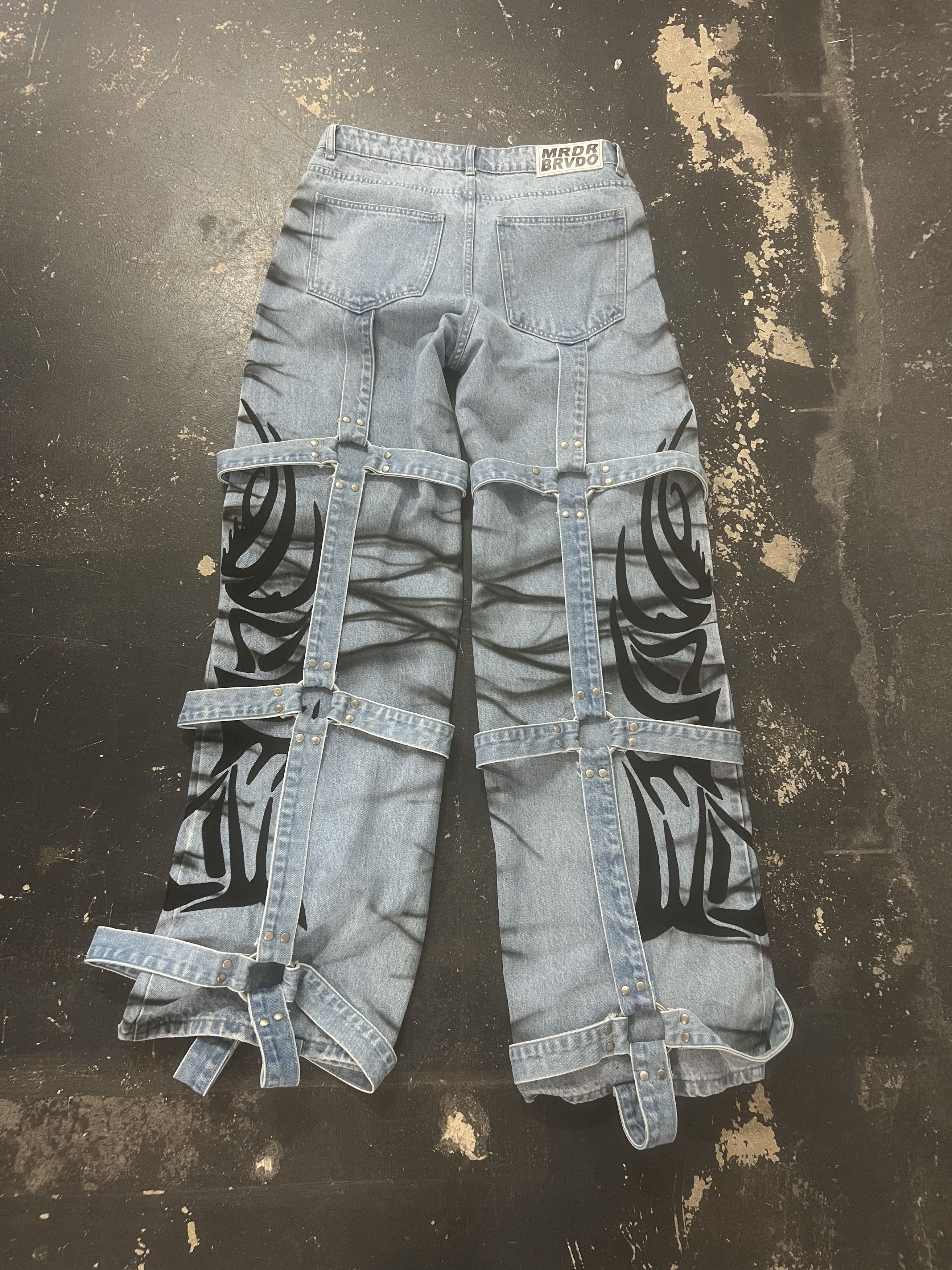 Who Decides War Winged Logo Bondage Pant Size US 34 / EU 50 - 3 Thumbnail