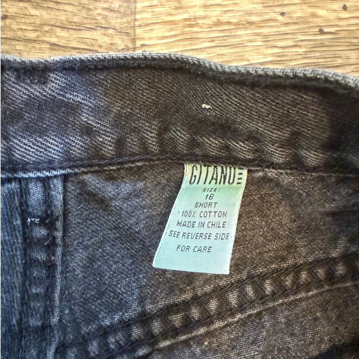 Vintage Vintage 90s Gitano High Waisted Faded Black Jeans Size 30" / US 8 / IT 44 - 5 Thumbnail