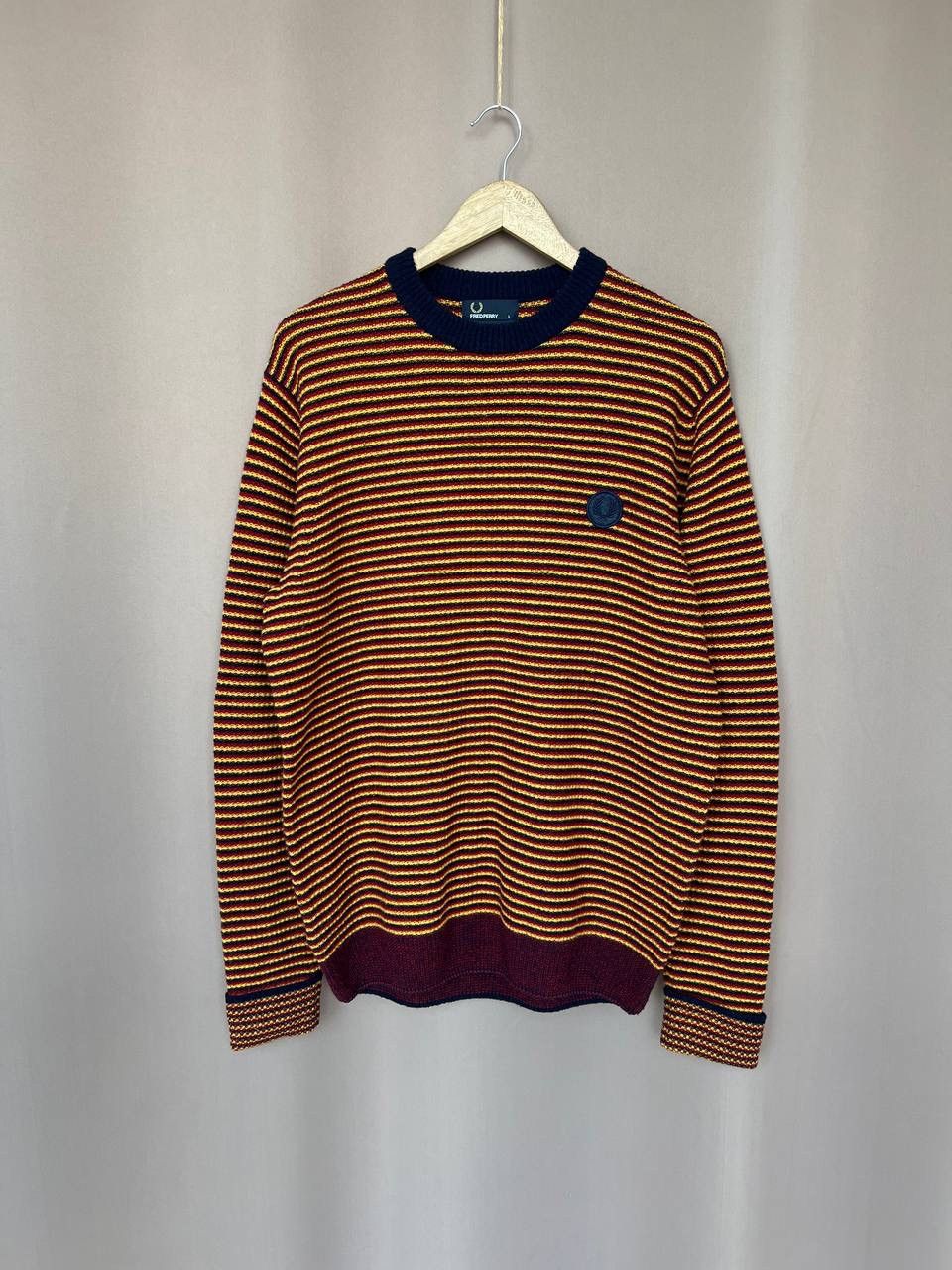 Fred Perry Fred Perry Striped Wool Sweater Man Size L Vintage Jumper Size US L / EU 52-54 / 3 - 1 Thumbnail