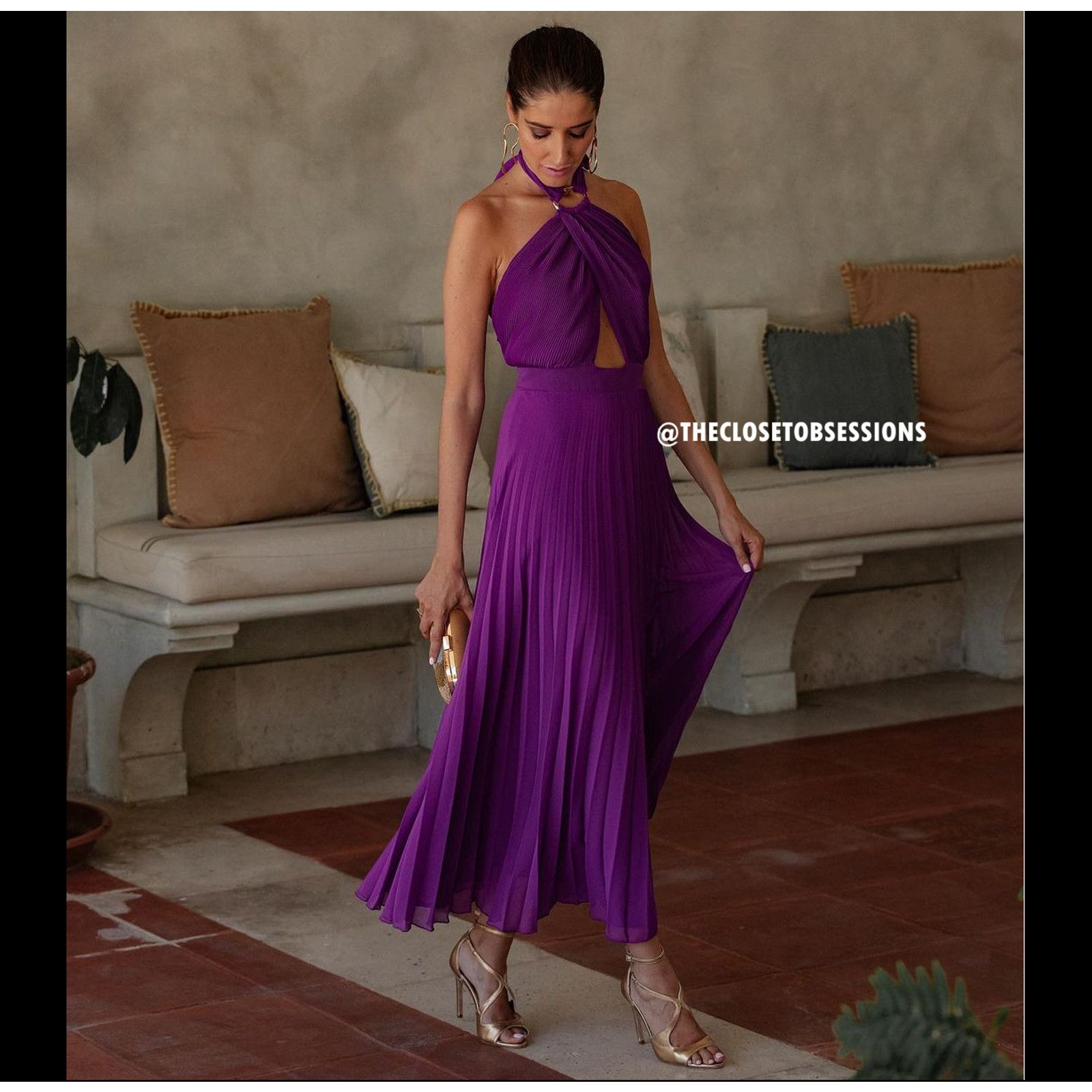 Zara ZARA BLOGGER FAVE!!! Halter Neck Midi Dress NWT Size XL / US 12-14 / IT 48-50 - 23 Thumbnail