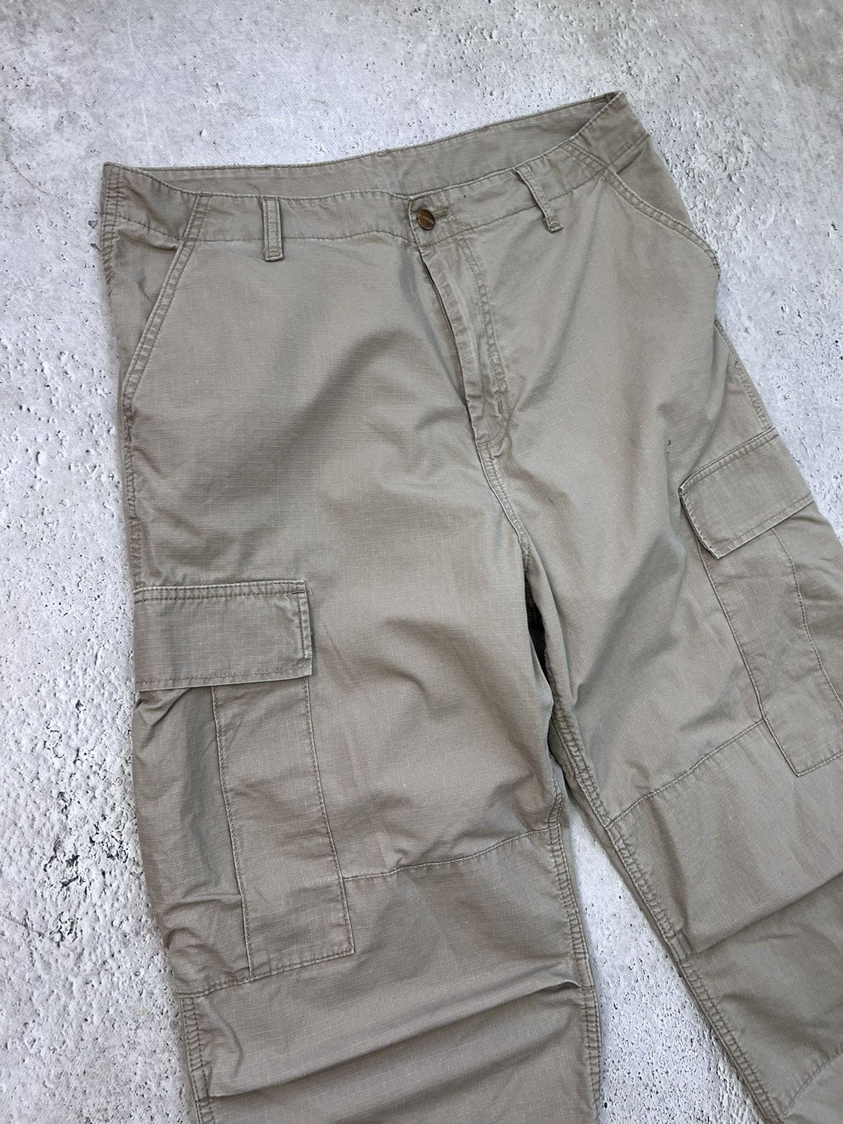 Carhartt × Vintage Vintage Y2K pants Carhartt Wip cargo Baggy watanage faded Size US 34 / EU 50 - 6 Thumbnail