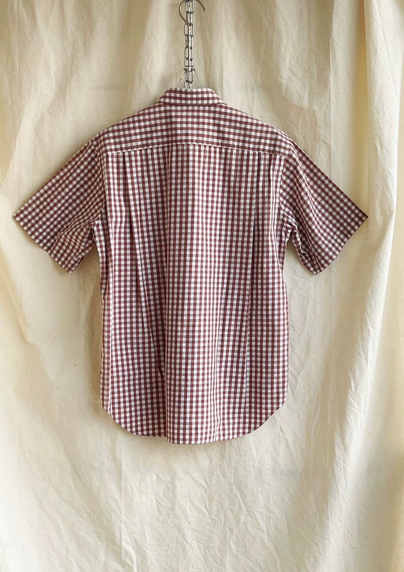 Comme des Garcons Comme Des Garcons Short Sleeve Shirt Top with Red Brown Wh Size US S / EU 44-46 / 1 - 4 Thumbnail
