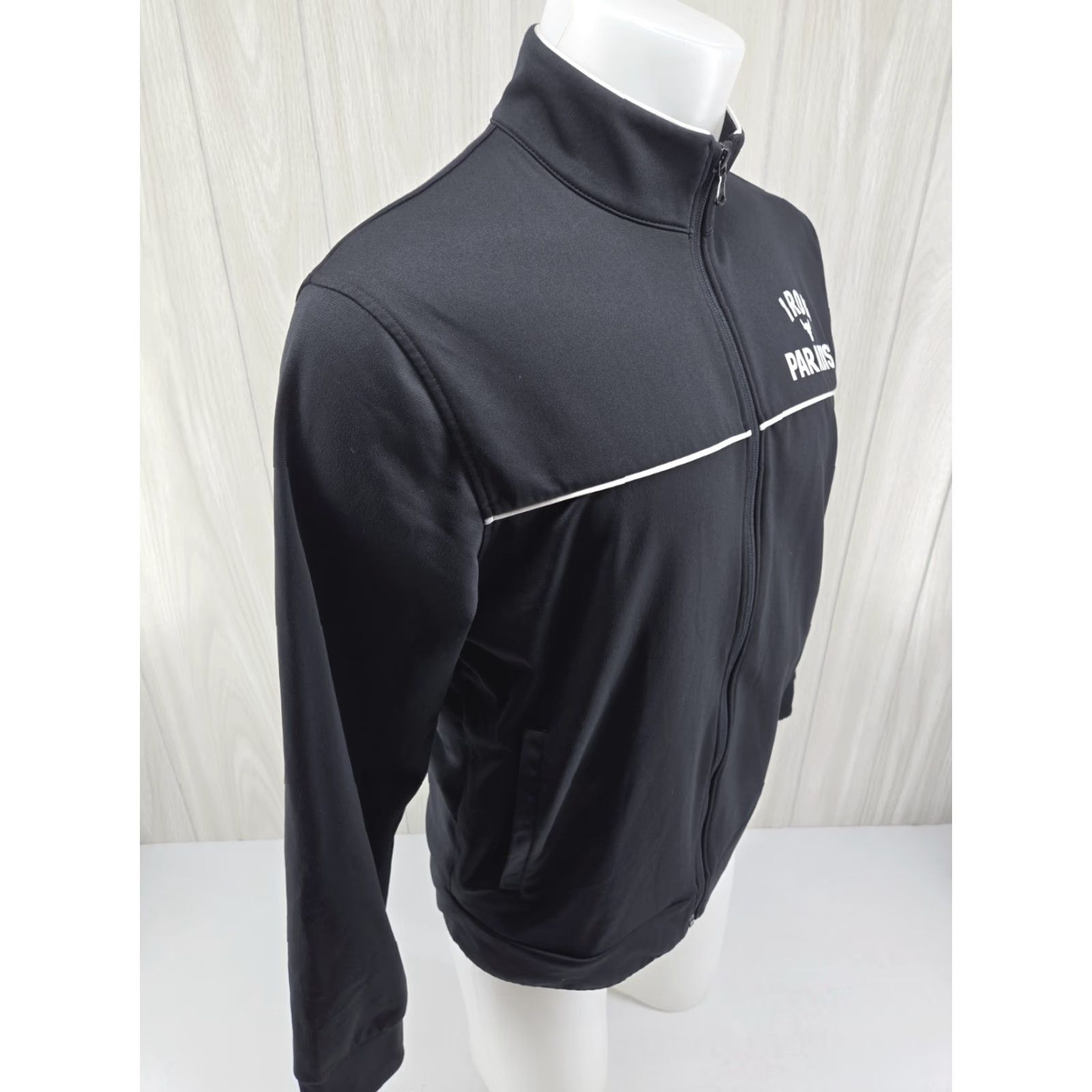 Under Armour Under Armour Project Rock Jacket Men Medium Black Zip-Up Iron Paradise Track Top Size US M / EU 48-50 / 2 - 7 Thumbnail