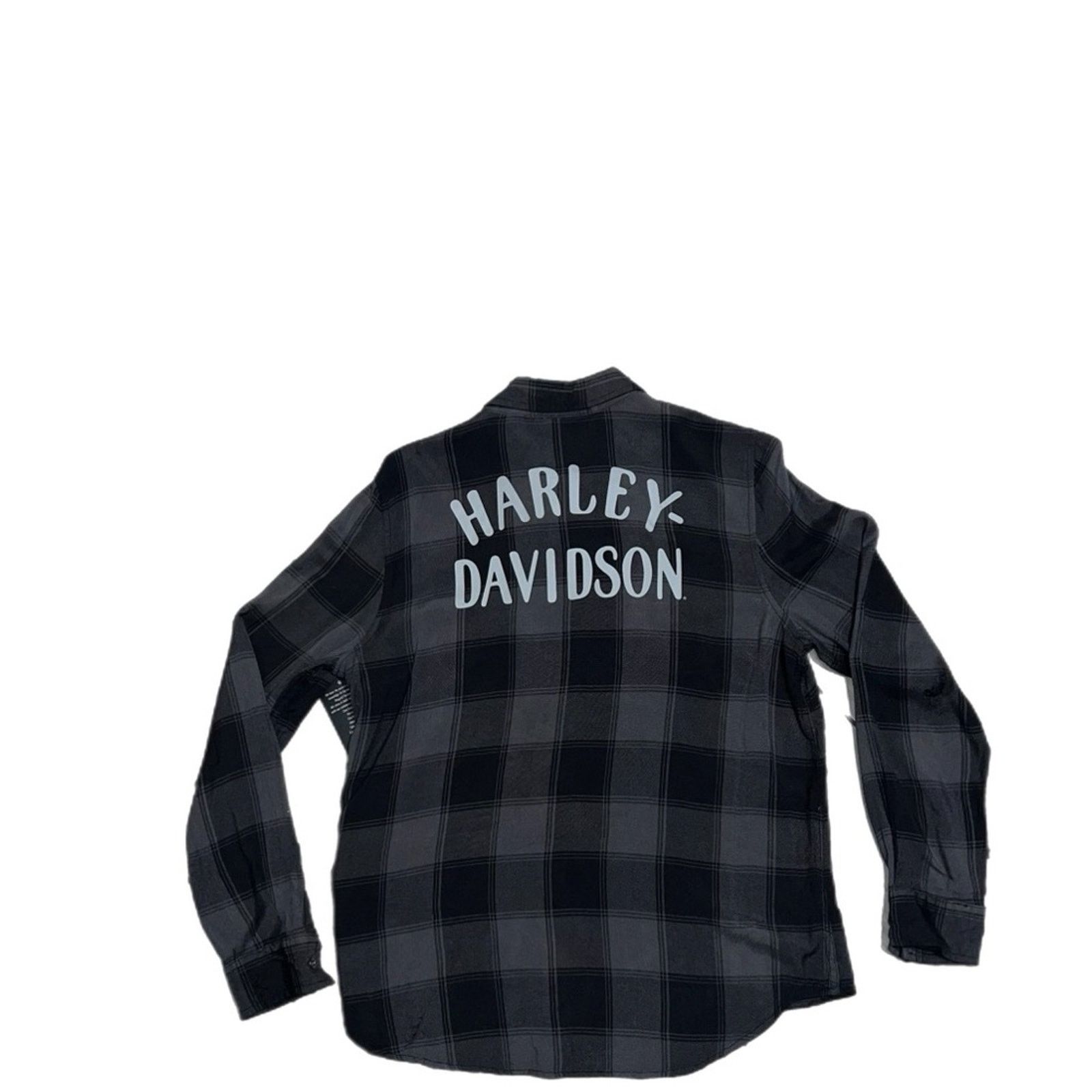 Harley Davidson Harley Davidson Black Plaid Long Sleeve Button-Up Size US L / EU 52-54 / 3 - 2 Thumbnail