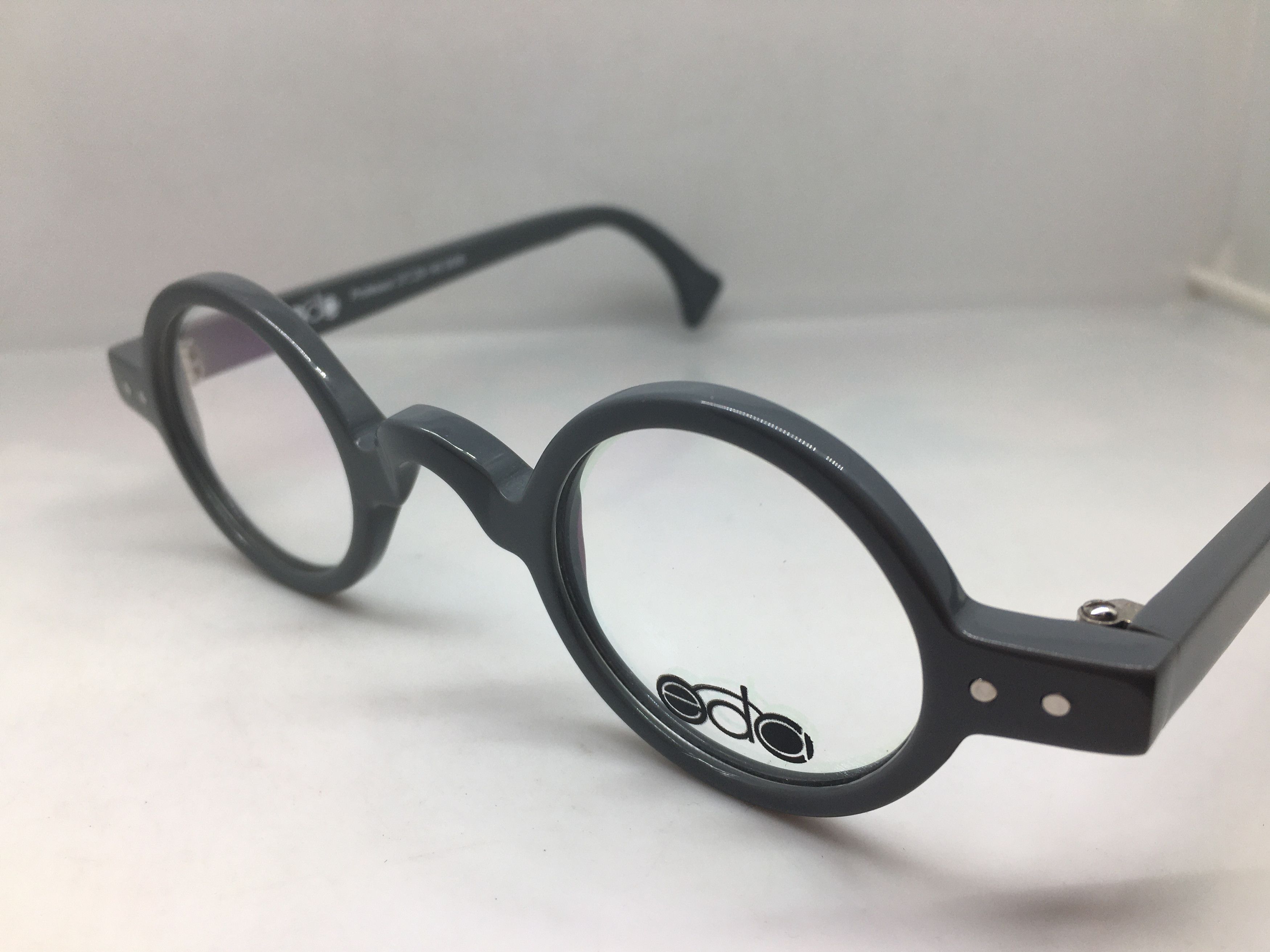 Other EYECRAFT 3012B Grey Ivy League Round Eyeglasses Frame Size ONE SIZE - 3 Thumbnail