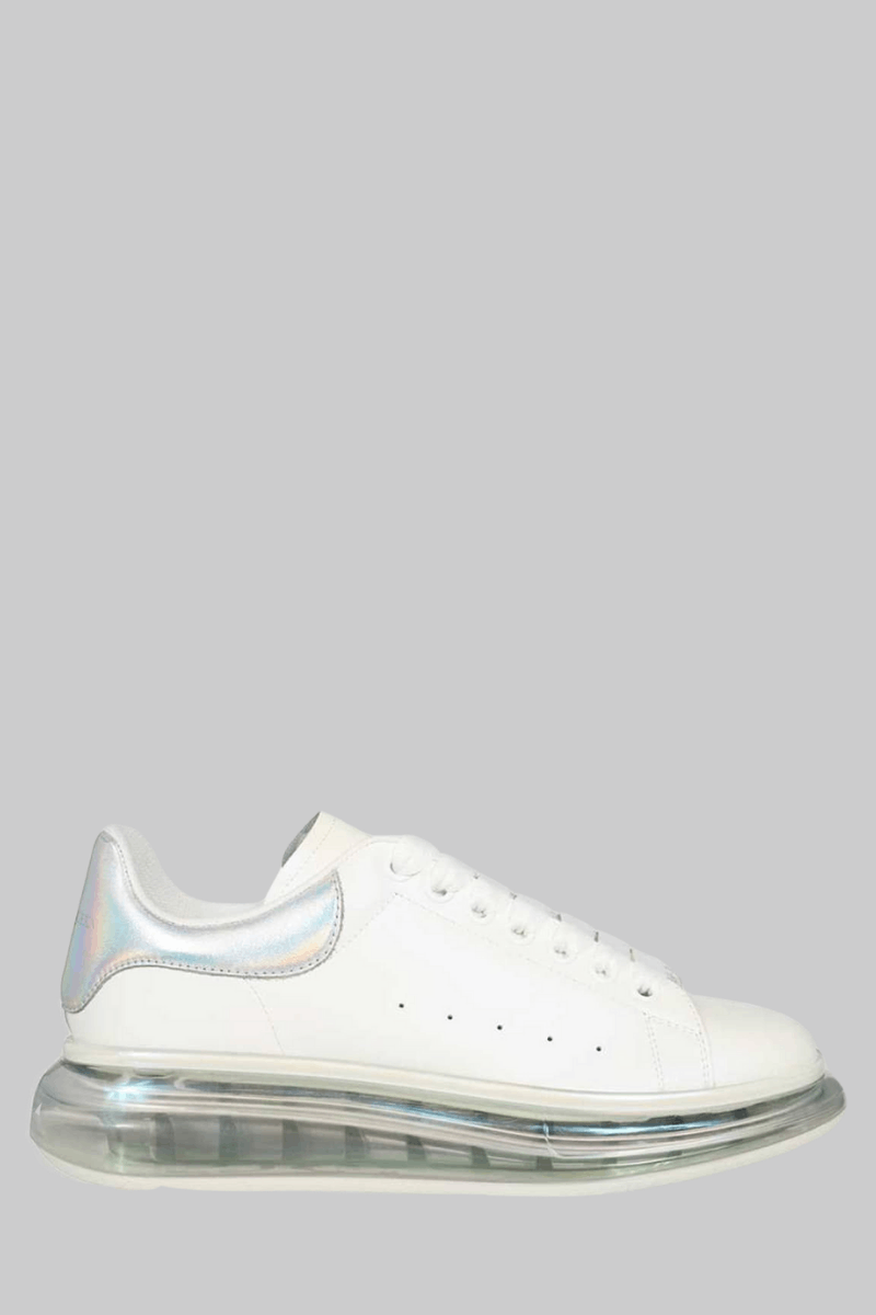 o1w1db10725 Oversized Transparent Sole in White/Silver