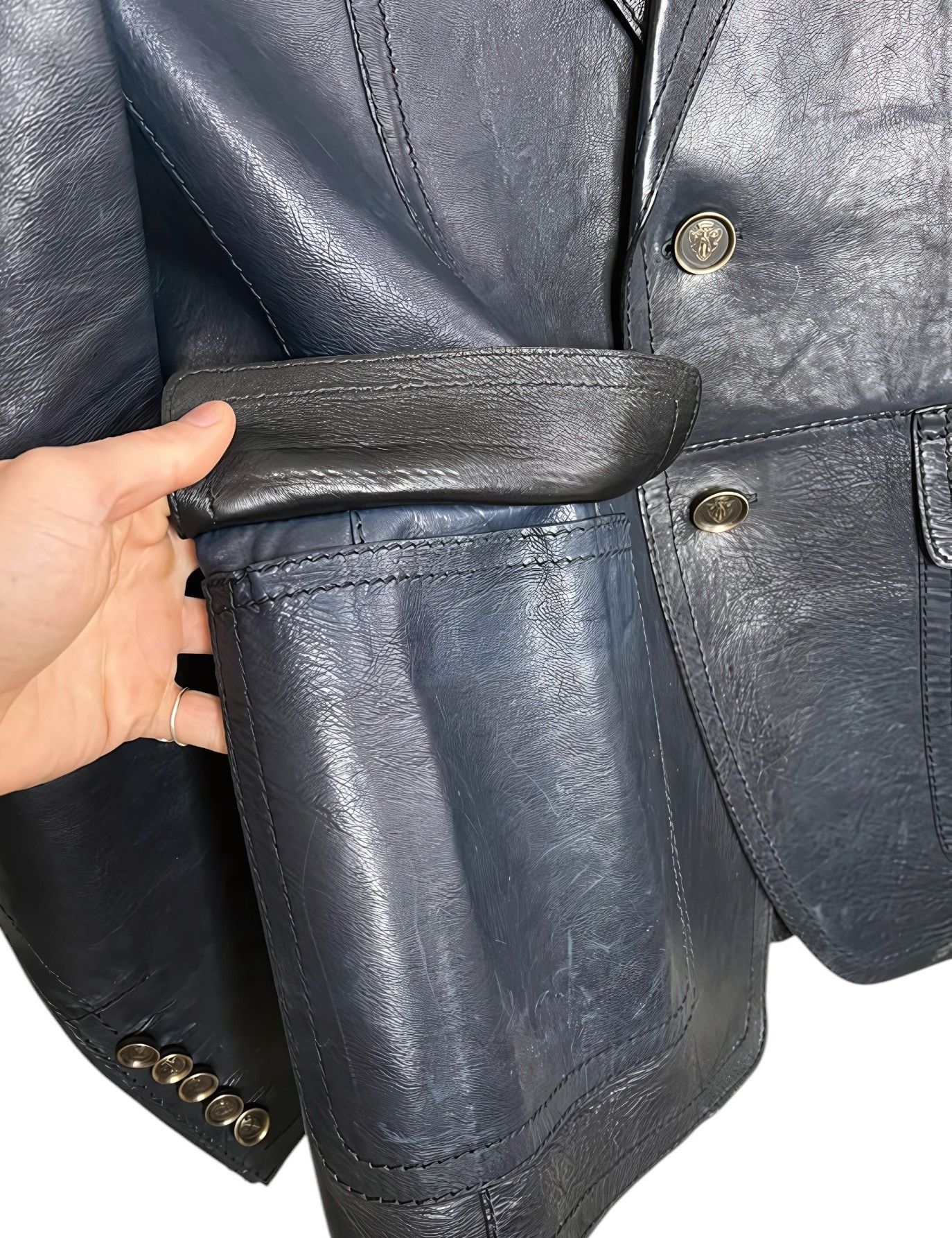 Gucci LEATHER BLAZER JACKET BY TOM FORD Size US M / EU 48-50 / 2 - 3 Thumbnail