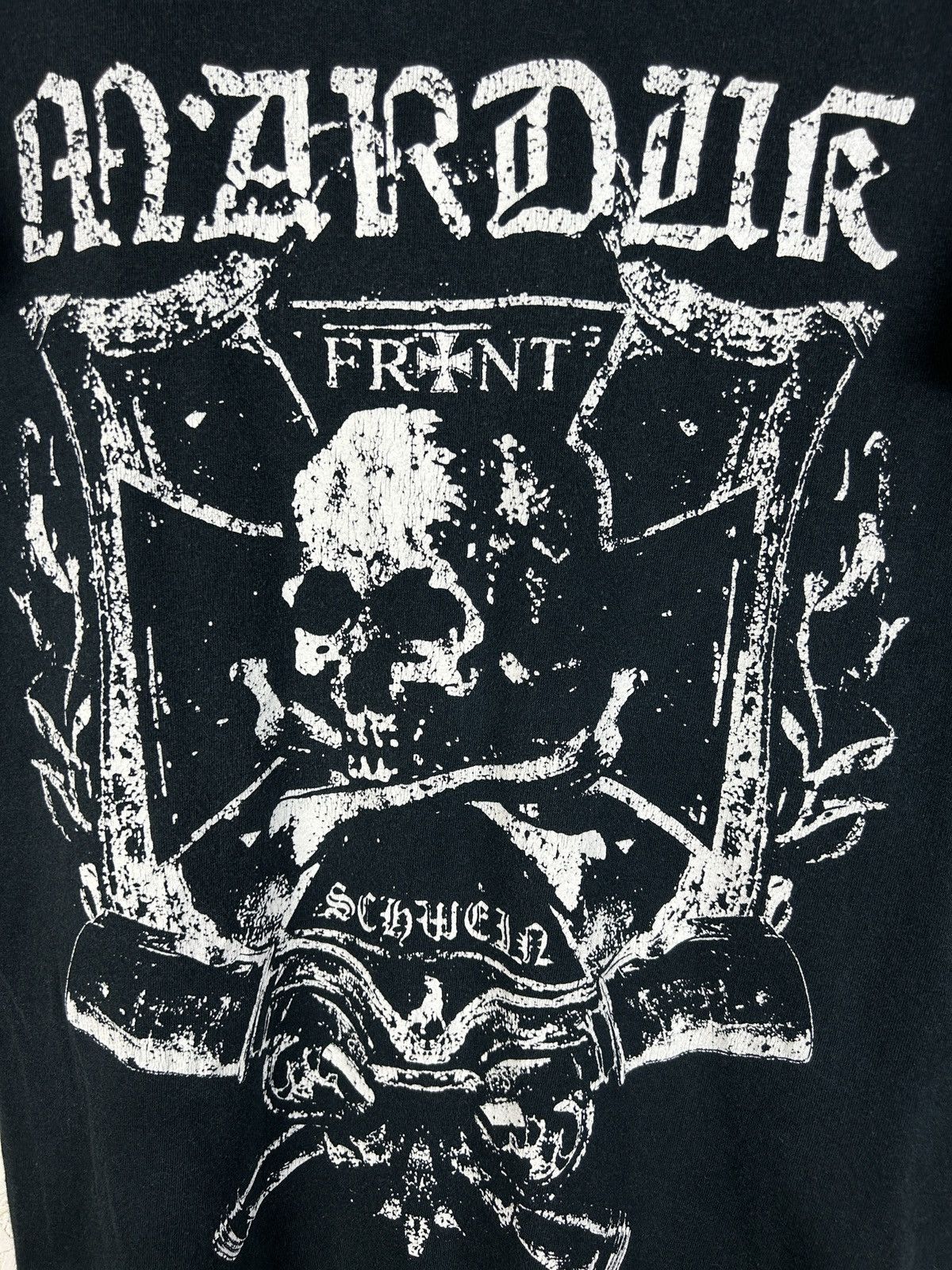 Band Tees 00s Vintage Marduk Frontschwein Black Metal T-Shirt M Size US M / EU 48-50 / 2 - 2 Thumbnail