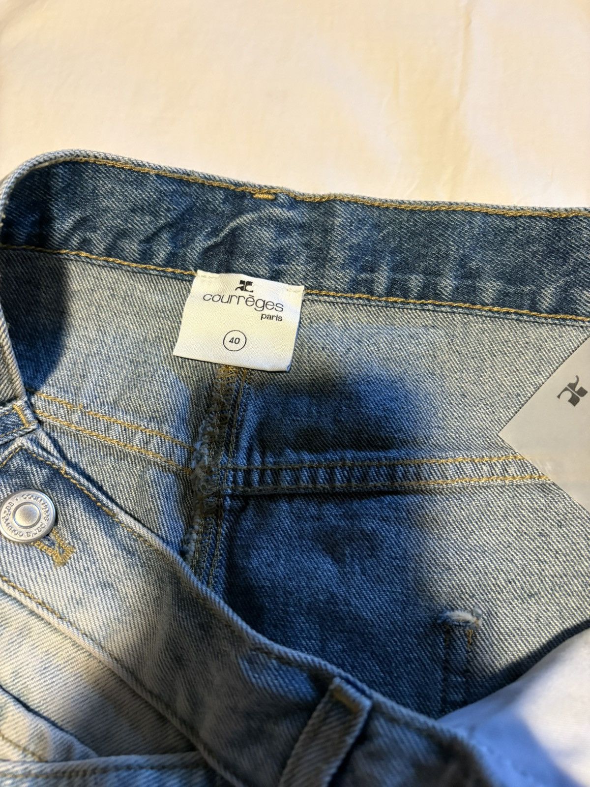Courreges Courreges bondage details denim pants. Size US 29 - 10 Thumbnail