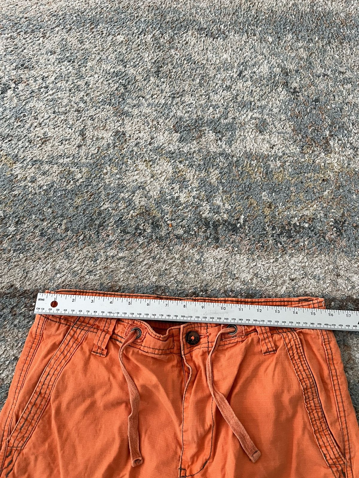 Ecko Unltd. × Rap Tees × Vintage VTG Ecko Unltd Cargo Shorts 32 Orange Military Hip Hop Size US 32 / EU 48 - 6 Thumbnail
