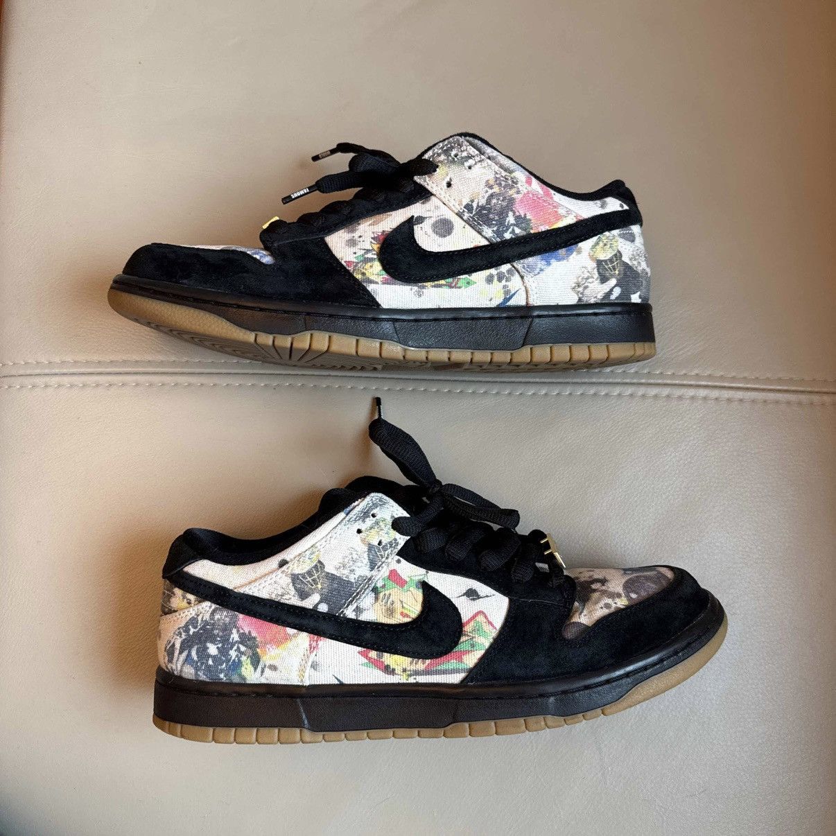Nike SB Nike Dunk Low SB x Supreme ‘Ramellzee’ Size US 10 / EU 43 - 2 Thumbnail