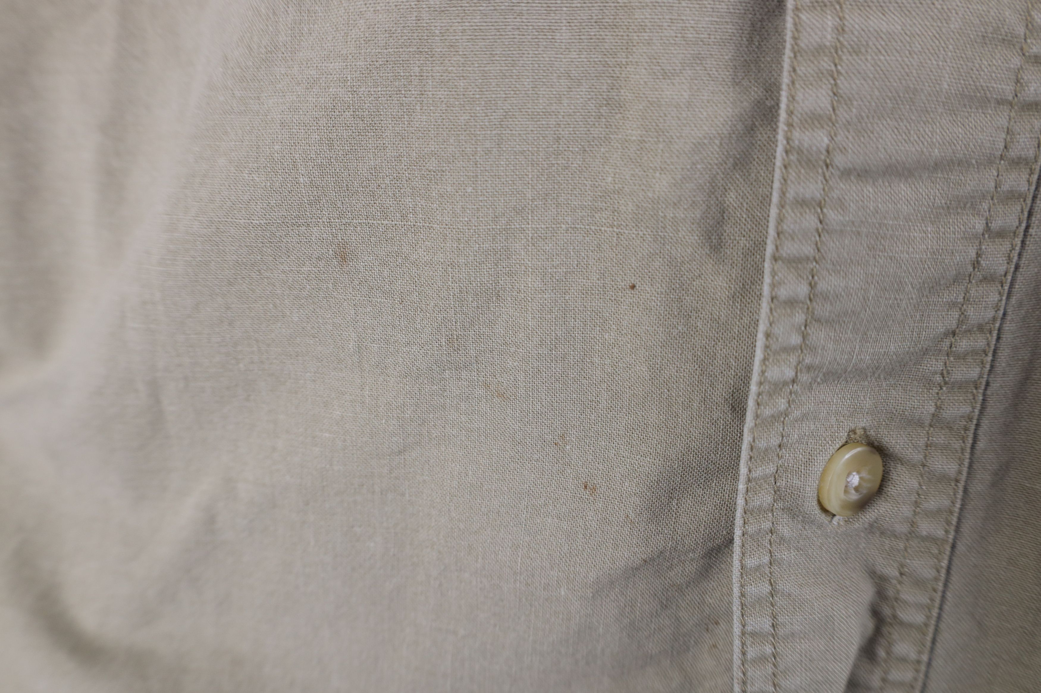 Vintage Vintage 90s Y2K Streetwear Canvas Short Sleeve Button Shirt Size US L / EU 52-54 / 3 - 4 Thumbnail