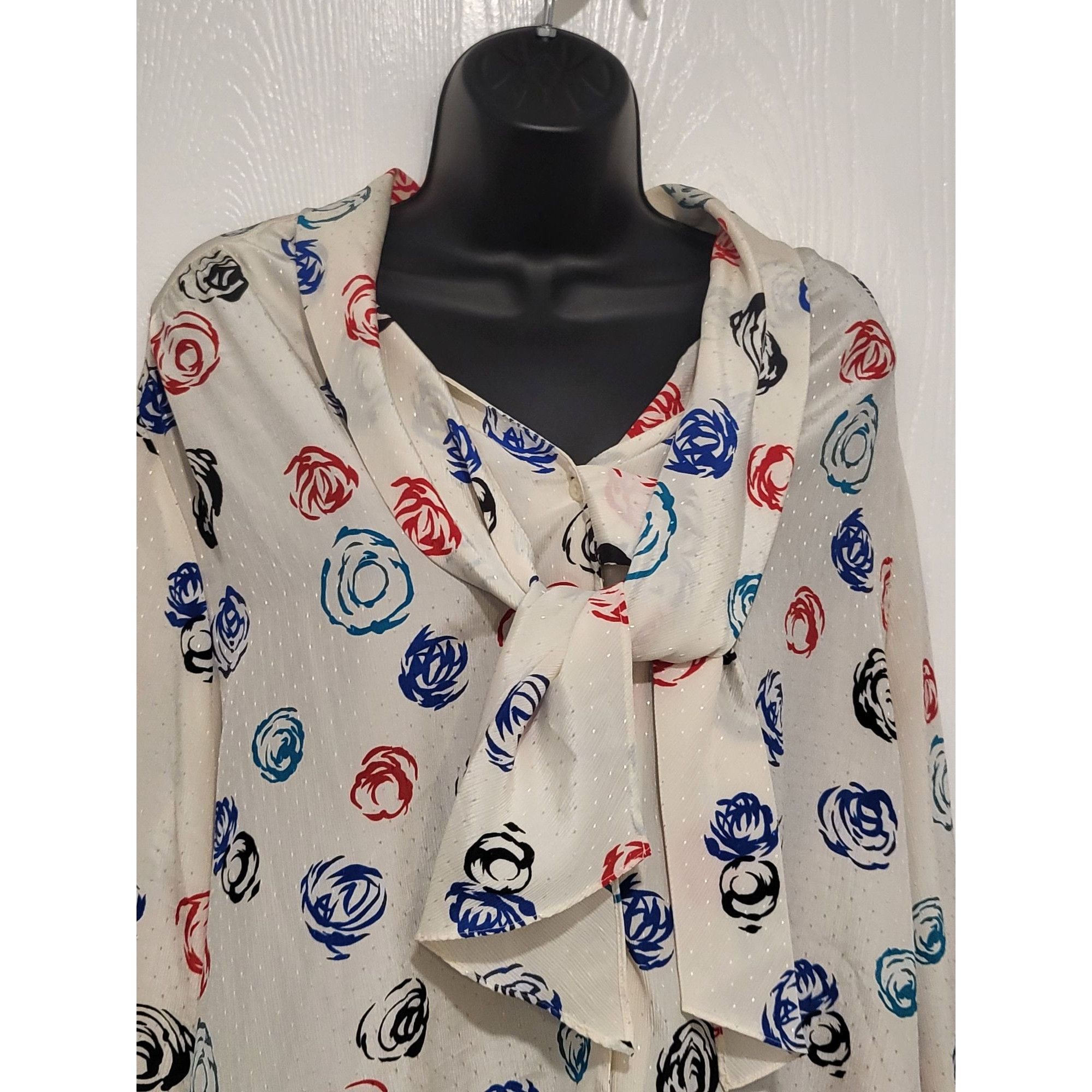 Vintage Vintage Personal II Rose Blouse Women Sz L 80S Long Sleeve O Size L / US 10 / IT 46 - 4 Thumbnail