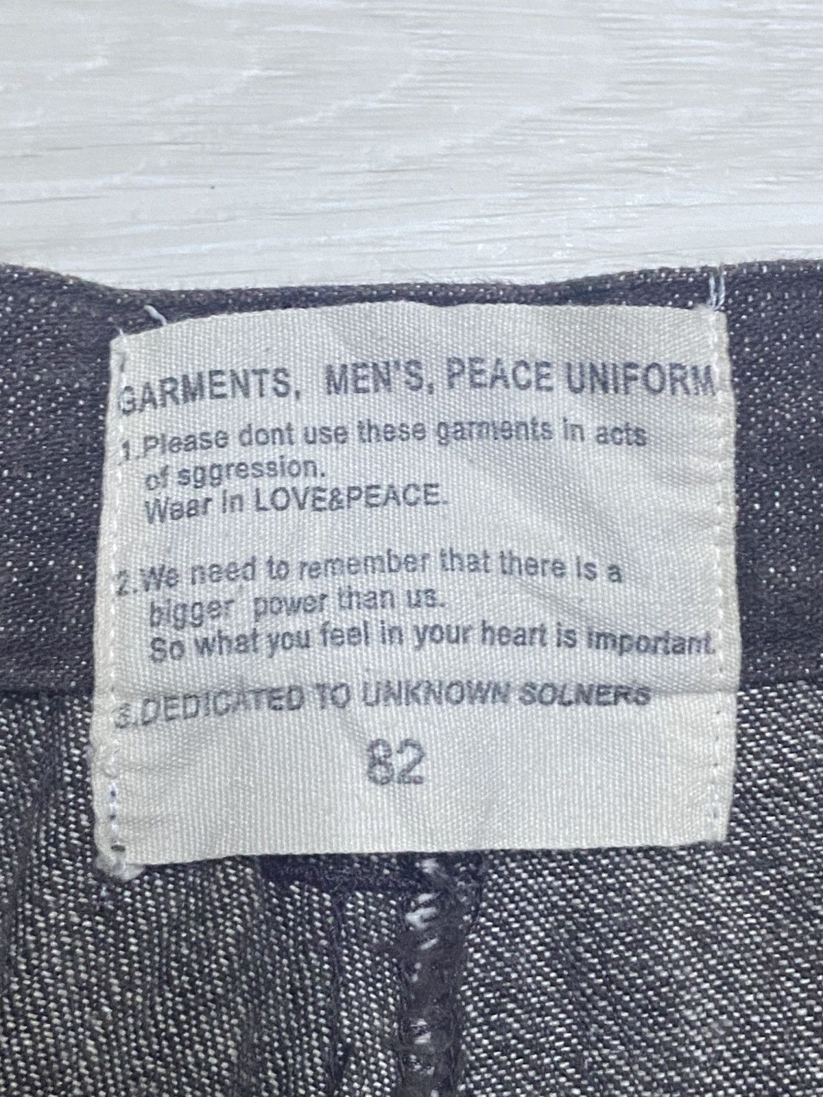 Mason Garments Garment Mens Peace Uniform Distressed Loose Pants Size US 32 / EU 48 - 13 Thumbnail