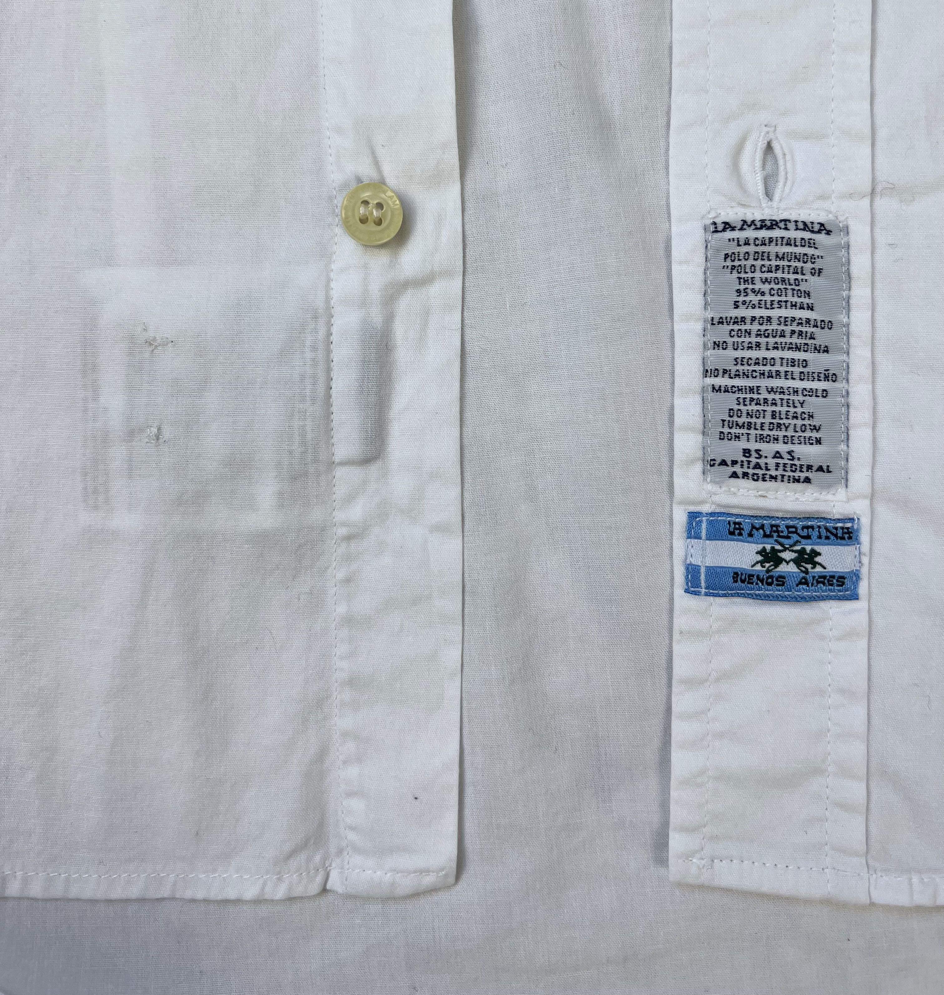 La Martina La Martina Polo Society Embroidered Shirt ButtonUp Argentina Size US M / EU 48-50 / 2 - 19 Thumbnail