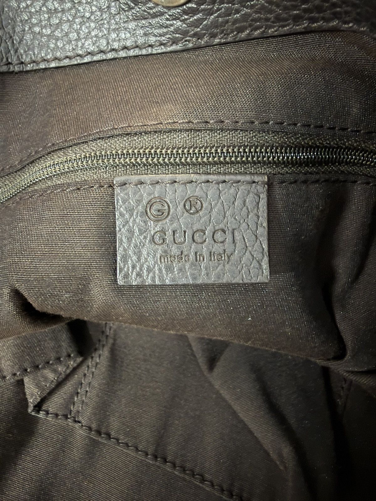 Gucci GUCCI Beige/Ebony GG Canvas Large Charm Tote Bag Size ONE SIZE - 7 Thumbnail