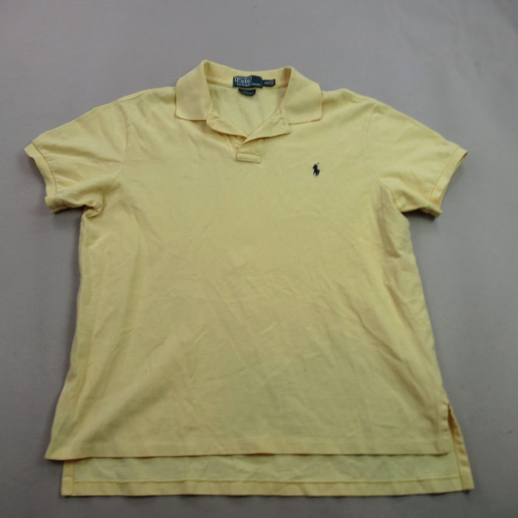 Polo Ralph Lauren Polo Ralph Lauren Shirt Mens XL Short Sleeve Lightweight Yellow Custom Fit Size US XL / EU 56 / 4 - 2 Thumbnail