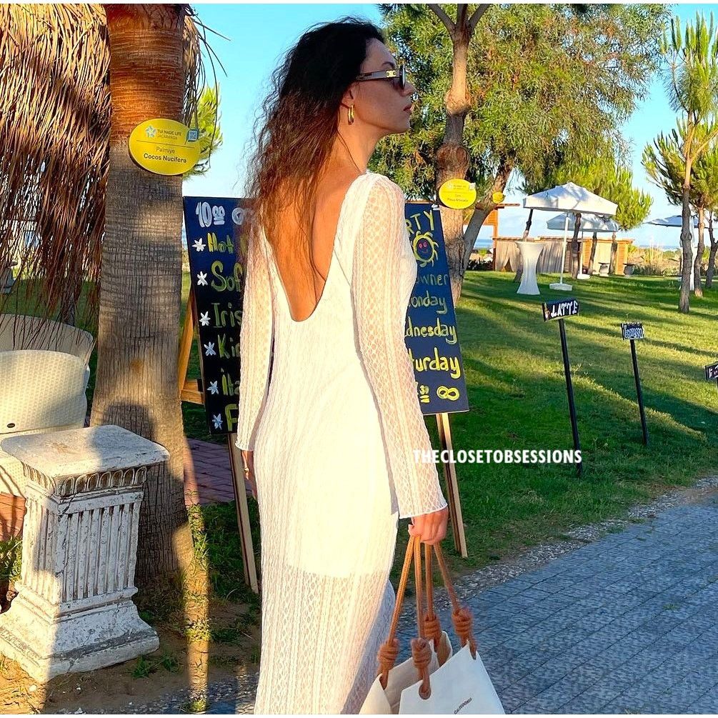 Zara ZARA BLOGGER FAVE!!! Open Back Maxi Dress NWT Size L / US 10 / IT 46 - 15 Thumbnail