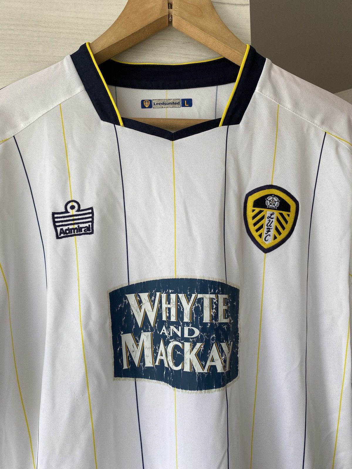 Other Rare Leeds United Admiral Whyte Mackay Jersey 2003-04 White Size US L / EU 52-54 / 3 - 2 Thumbnail