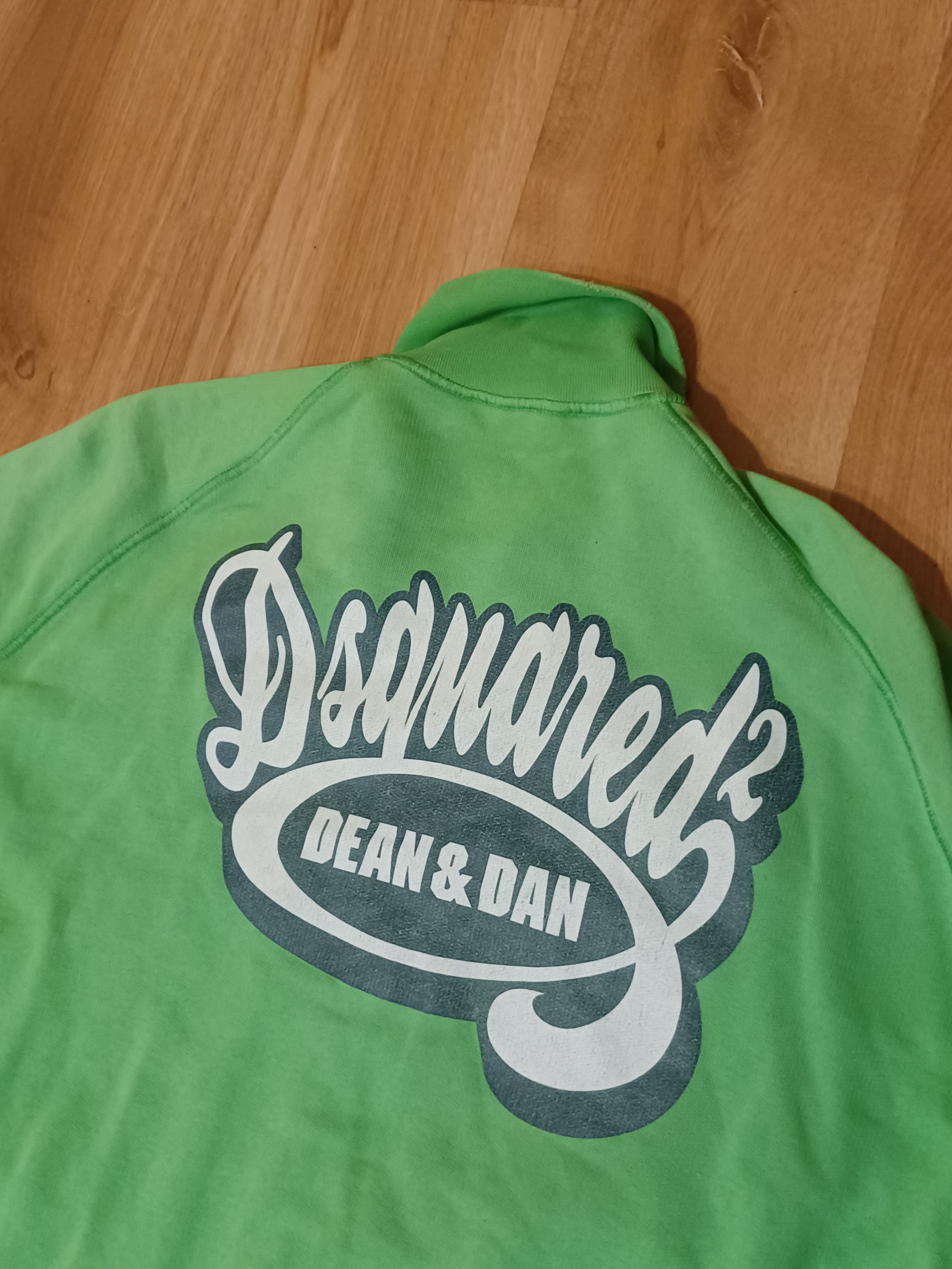 Dsquared2 × Vintage Dsquared2 Vintage Green ZIp Sweatshirt / Track Jacket Size US XL / EU 56 / 4 - 7 Thumbnail