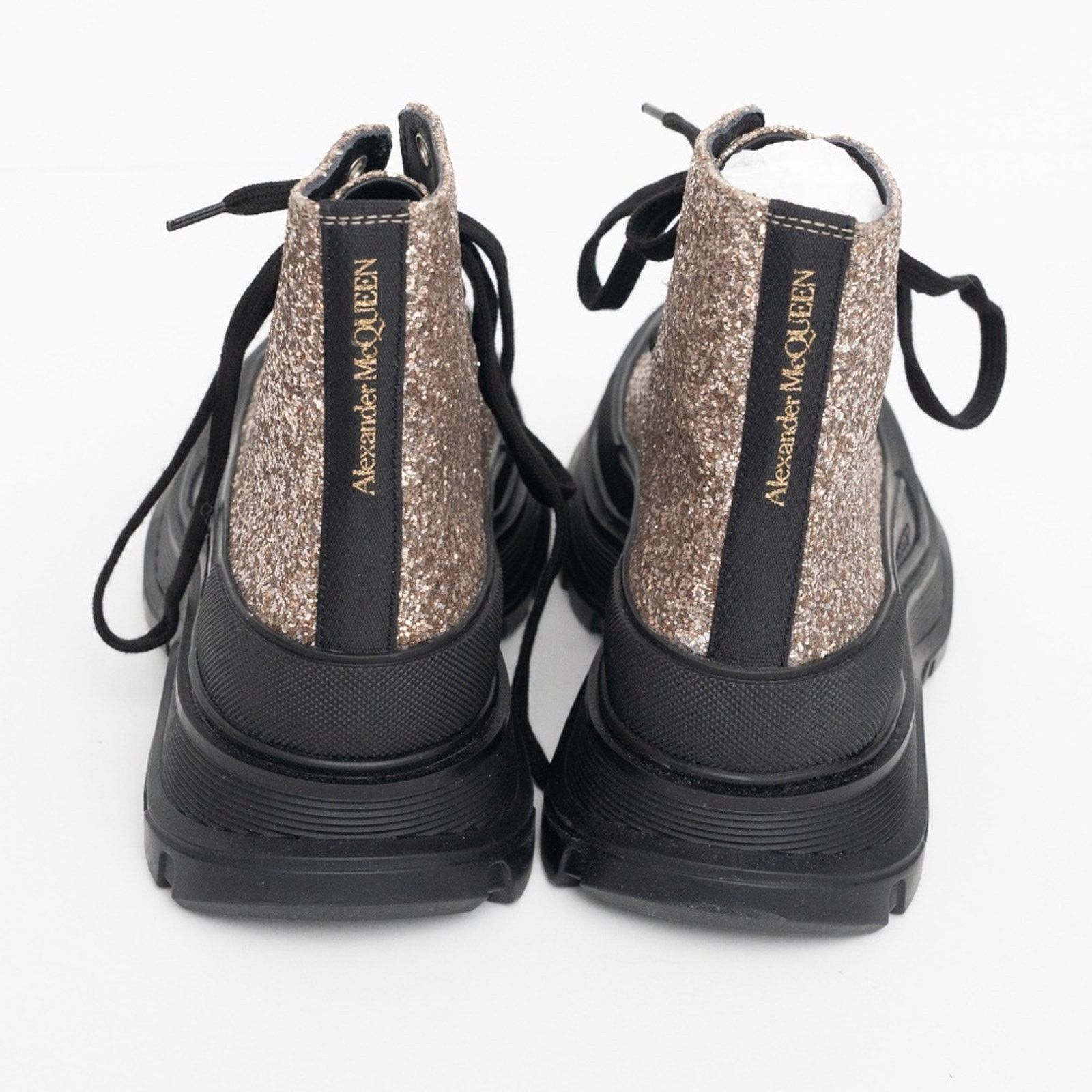 Alexander McQueen Alexander McQueen. Gitter Lug Sole Combat Boots. Size US 9 / IT 39 - 9 Thumbnail